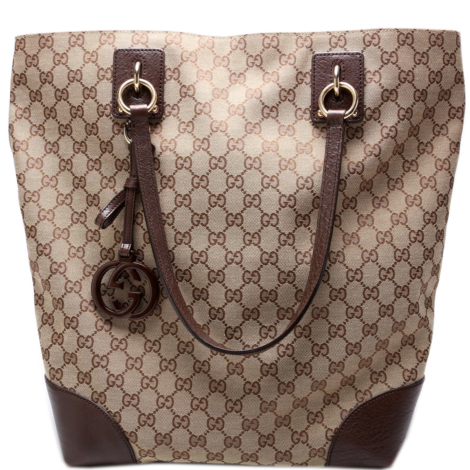 Gucci GG Charm Canvas Large Tote Bag