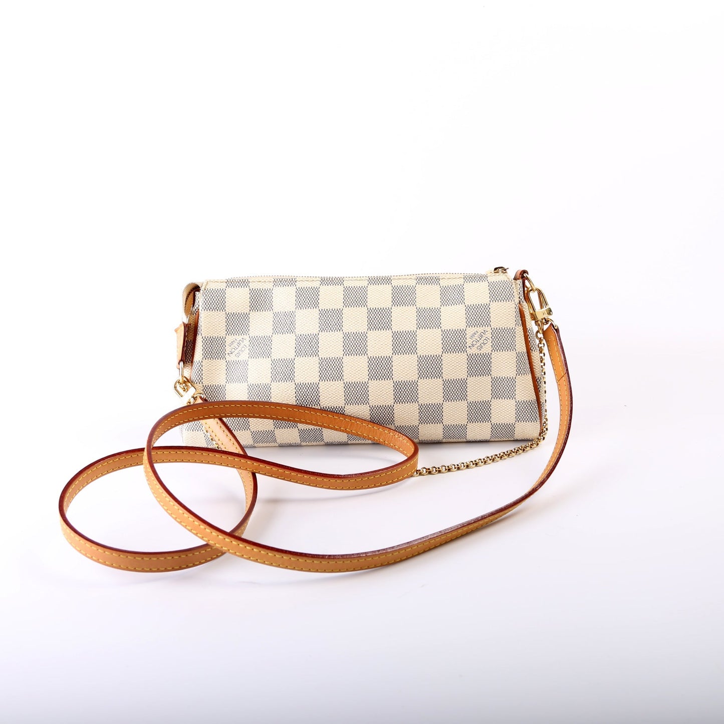 Louis Vuitton Eva Azur Damier Clutch Bag Damier Azur