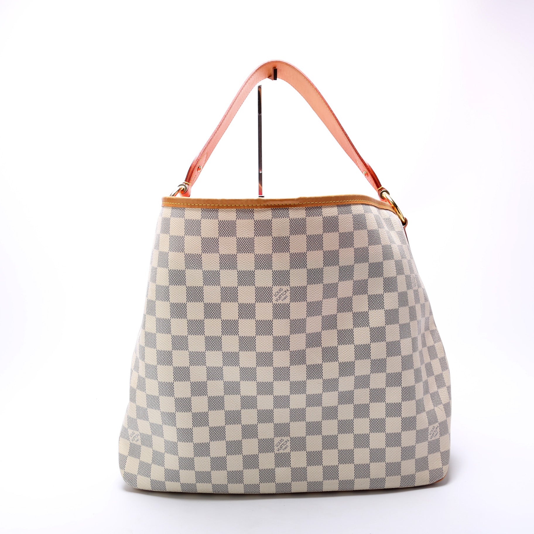 Louis Vuitton Delightful MM Azur Damier Handbag Azur 5
