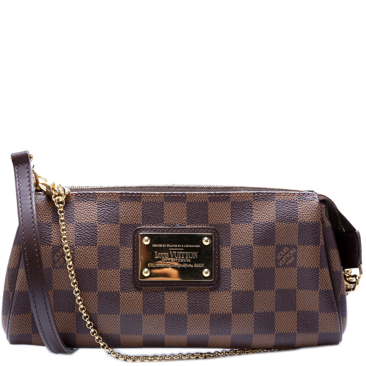 Louis Vuitton Eva Ebene Damier Clutch Bag Ebene 6