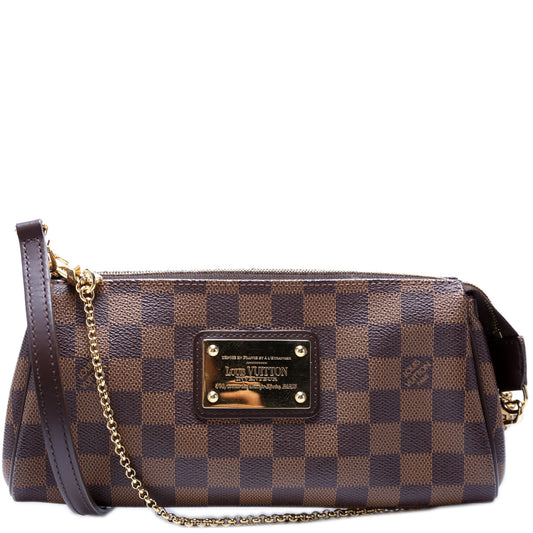 Louis Vuitton Eva Ebene Damier Clutch Bag Ebene 6