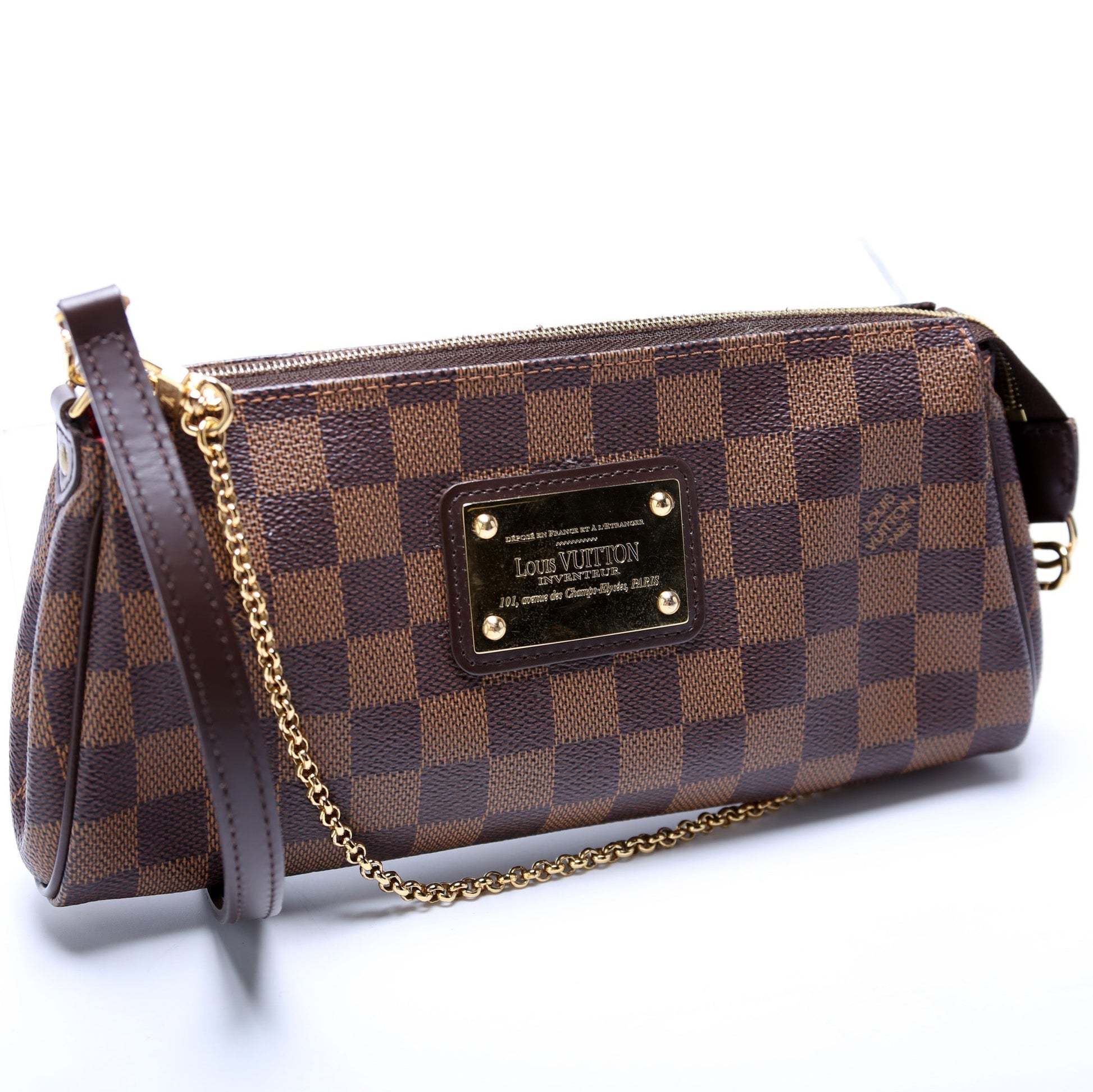 Louis Vuitton Eva Ebene Damier Clutch Bag Ebene 6