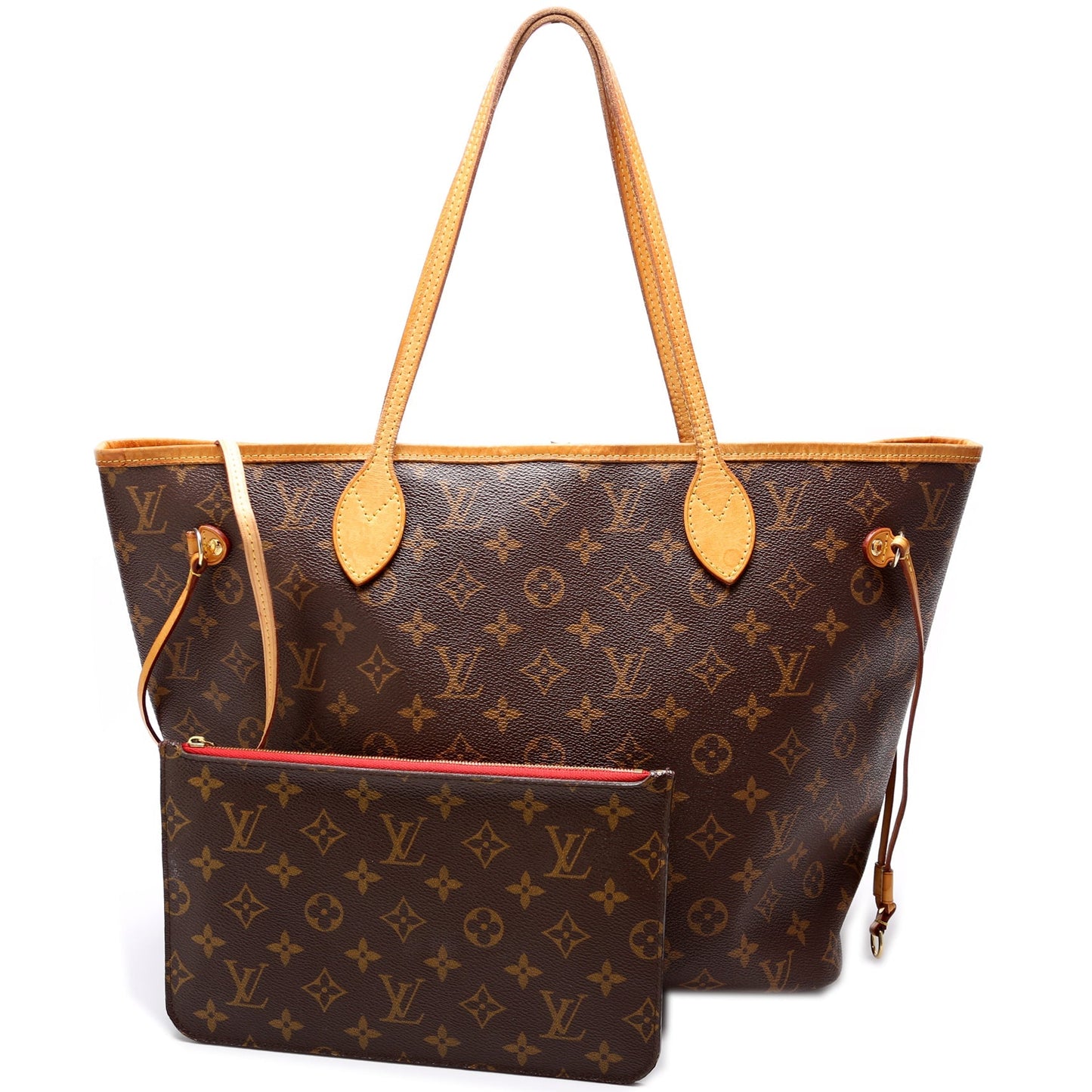 Louis Vuitton Neverfull w MM Monogram Wallet Case Monogram 27