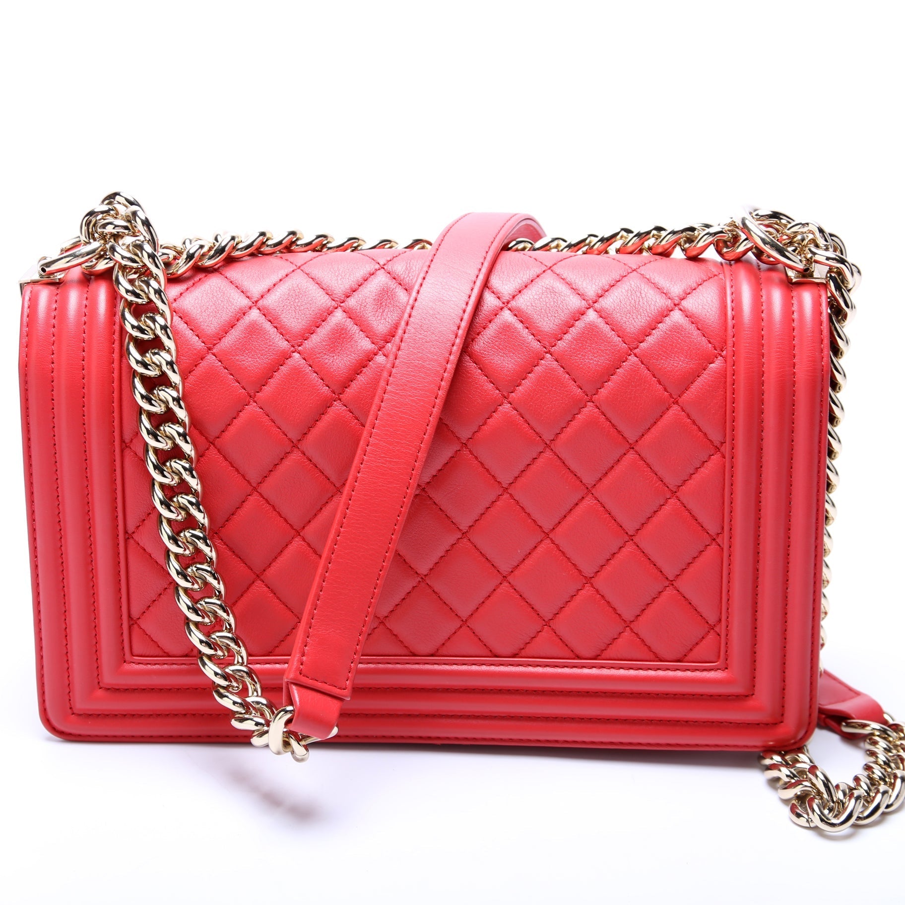 Chanel Boy Flap New Calfskin 27M Handbag Calfskin 27M
