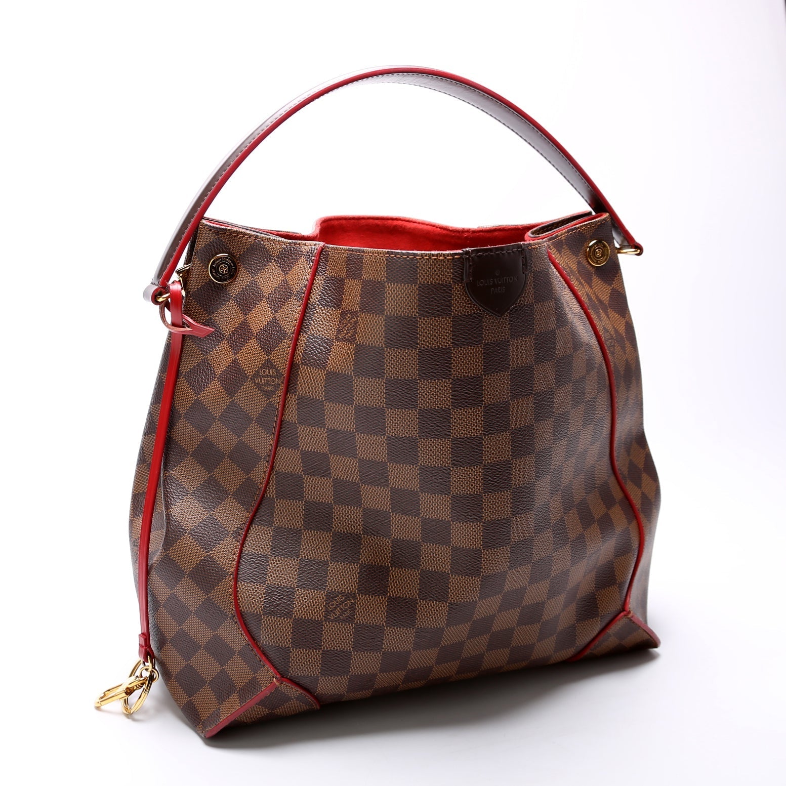 Louis Vuitton Caissa Hobo Ebene Damier Shoulder Bag