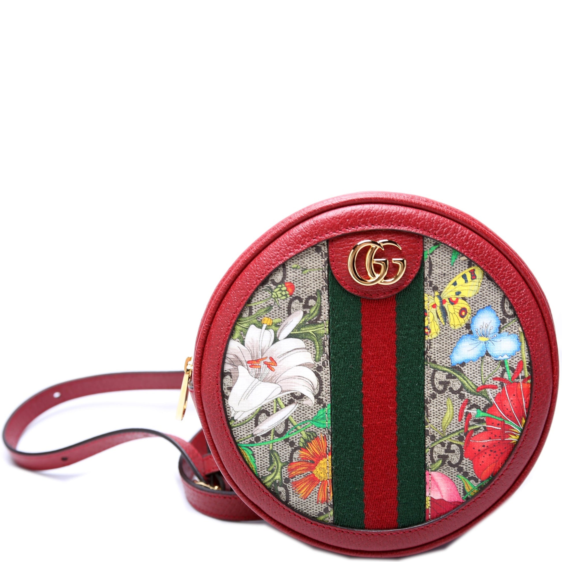 Gucci Ophidia Web Flora Round Backpack Mini Backpack 2