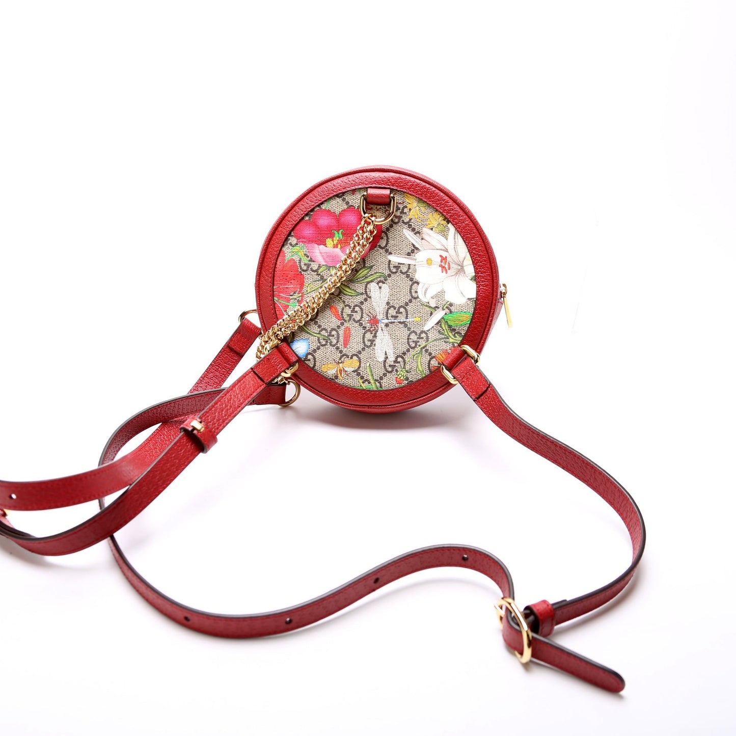 Gucci Ophidia Web Flora Round Backpack Mini Backpack 2
