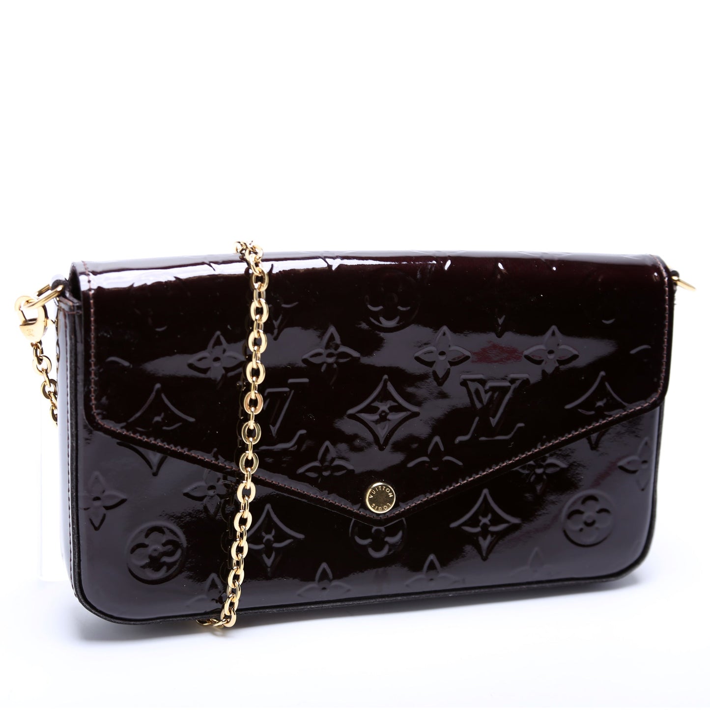 Louis Vuitton Pochette Felicie Vernis Clutch Bag Vernis 3