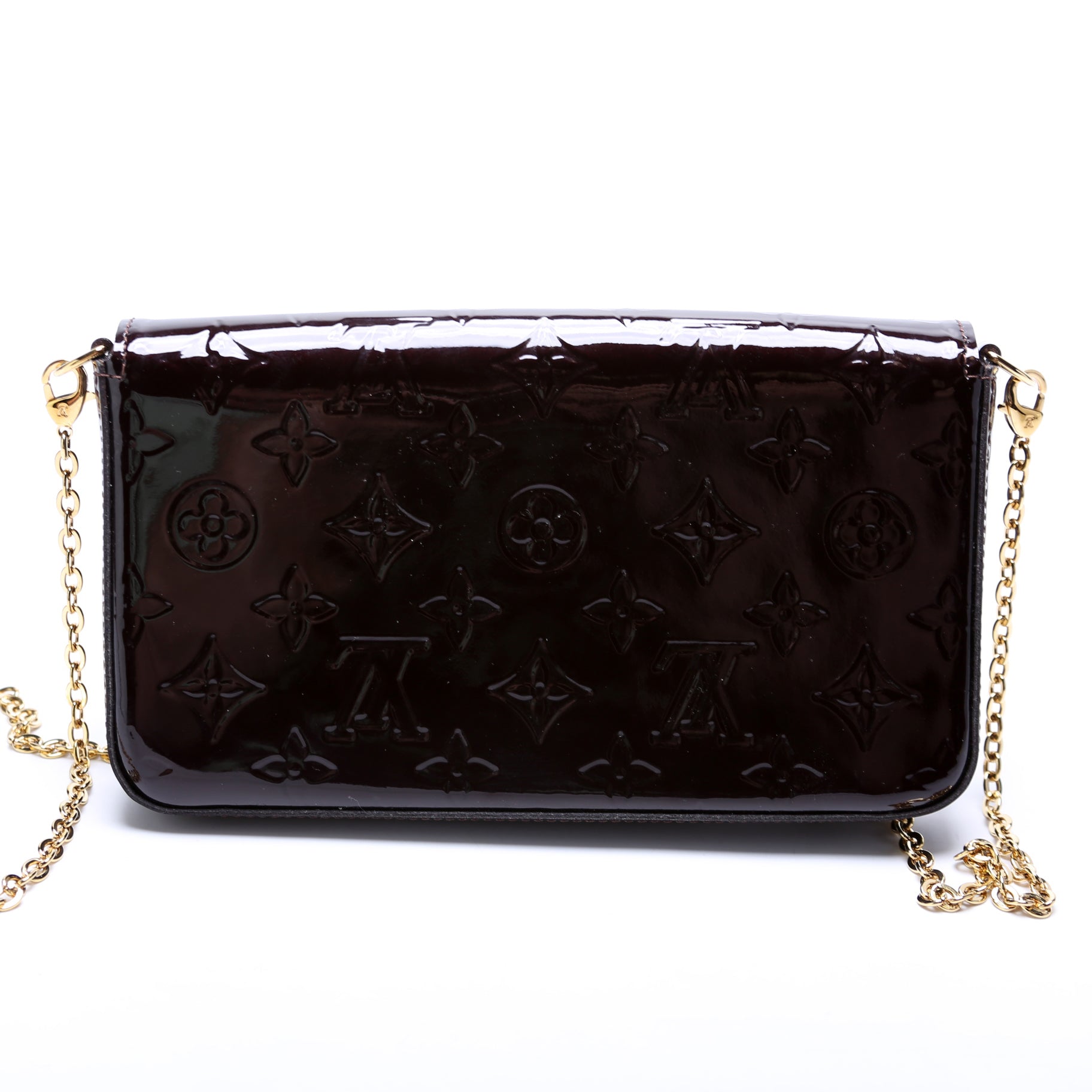 Louis Vuitton Pochette Felicie Vernis Clutch Bag Vernis 3