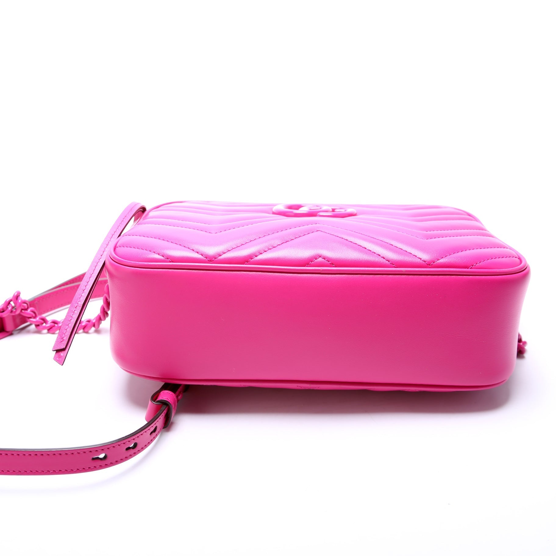Gucci Marmont Monchrome Camera Leather Small Crossbody Bag