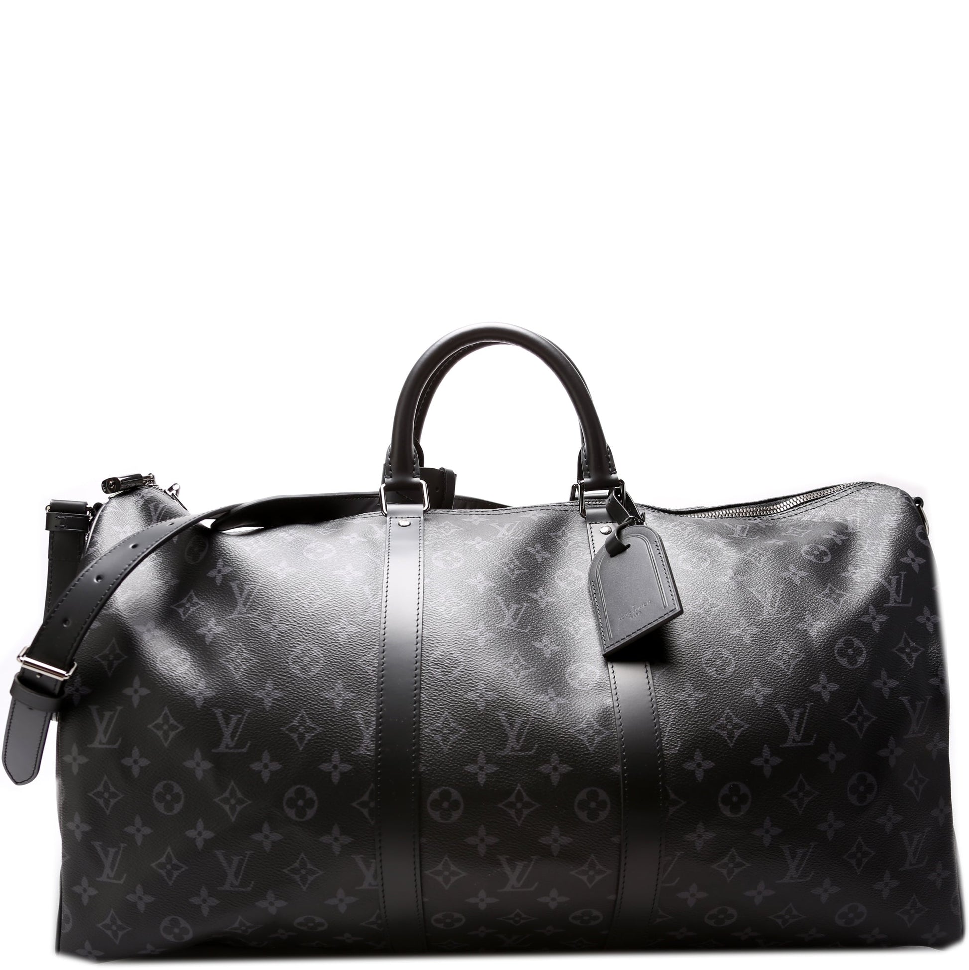 Louis Vuitton Keepall 55 Bandouliere Eclipse Monogram Travel Bag