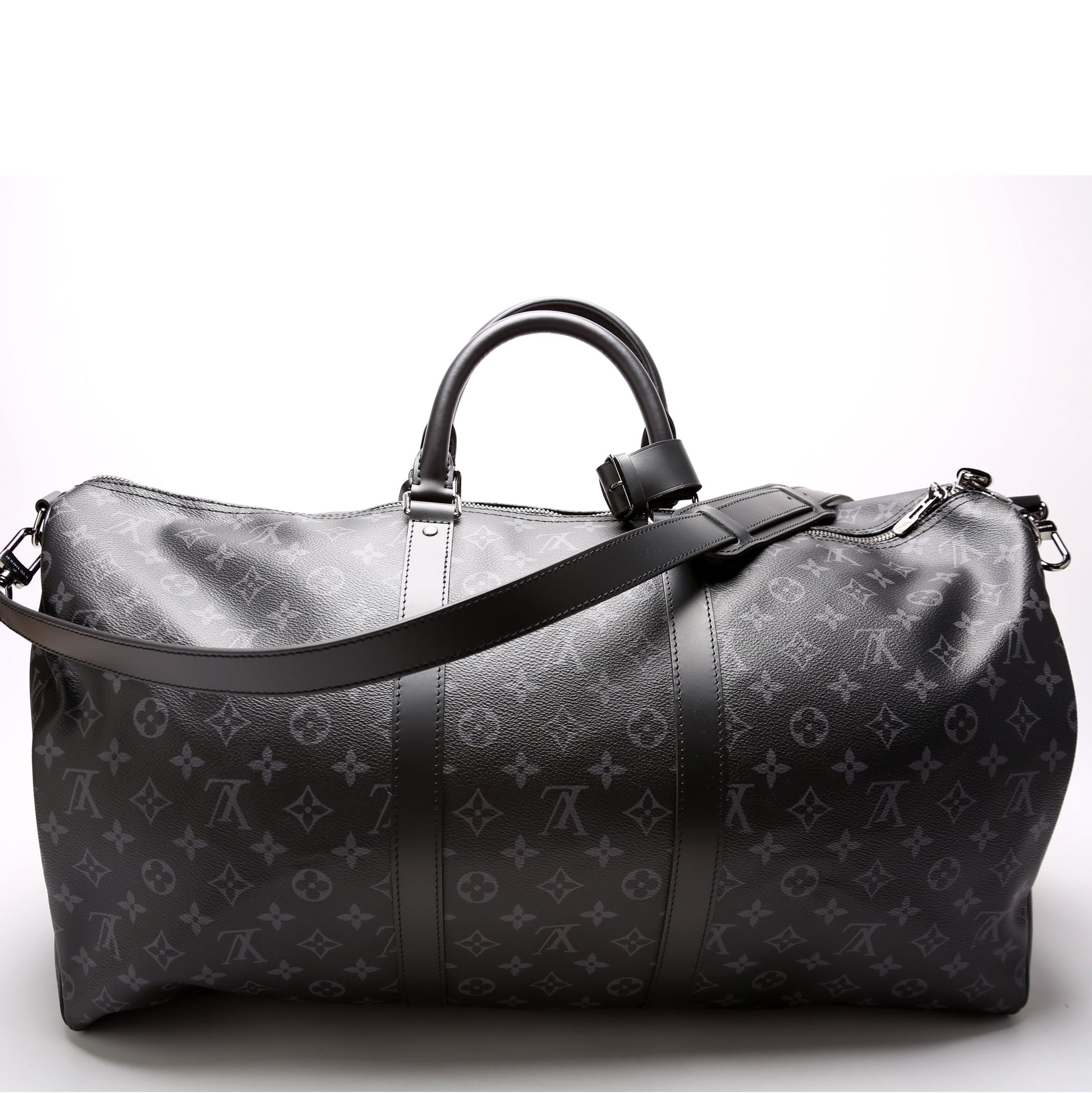 Louis Vuitton Keepall 55 Bandouliere Eclipse Monogram Travel Bag