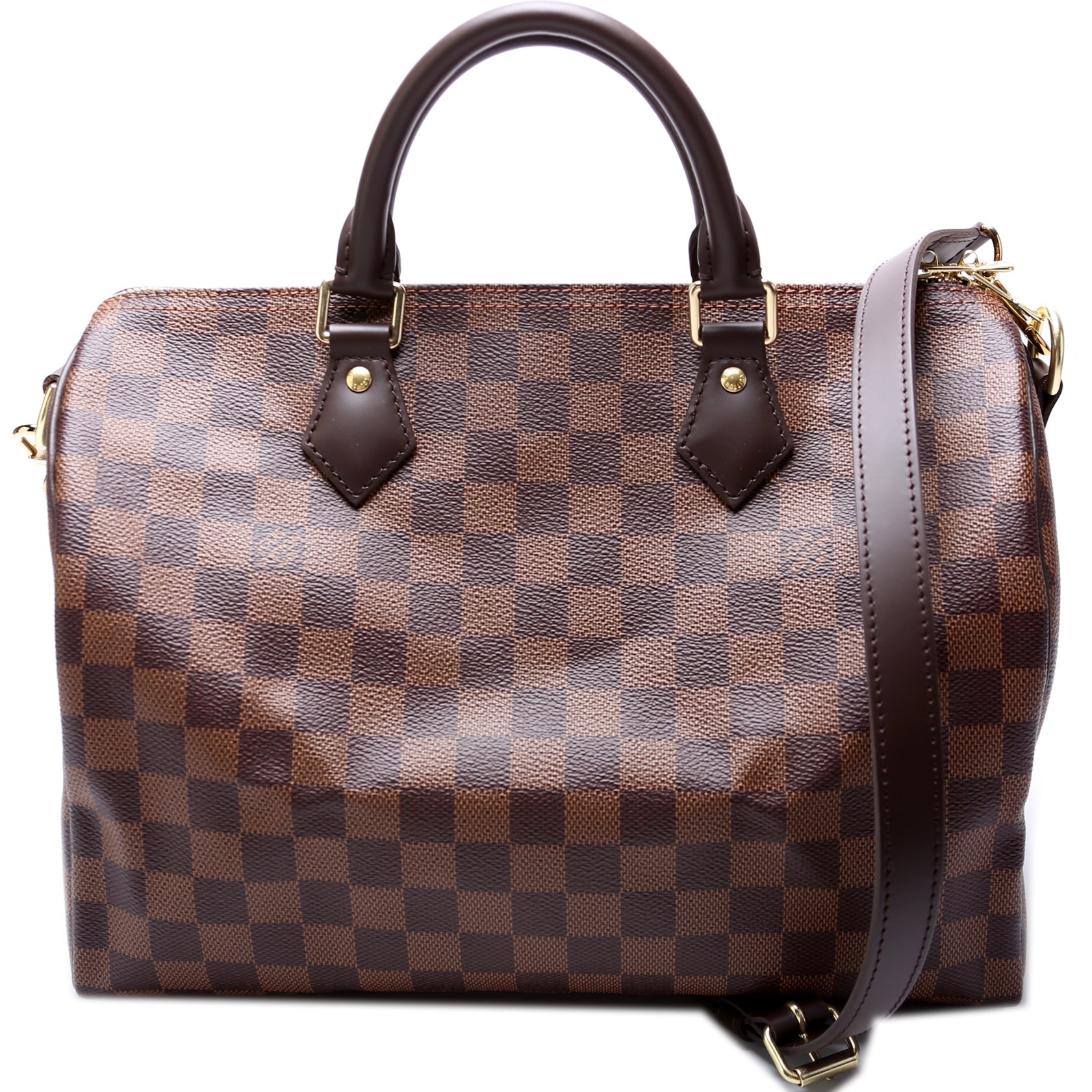 Louis Vuitton Speedy 30 Bandouliere Ebene Damier Handbag Ebene 24