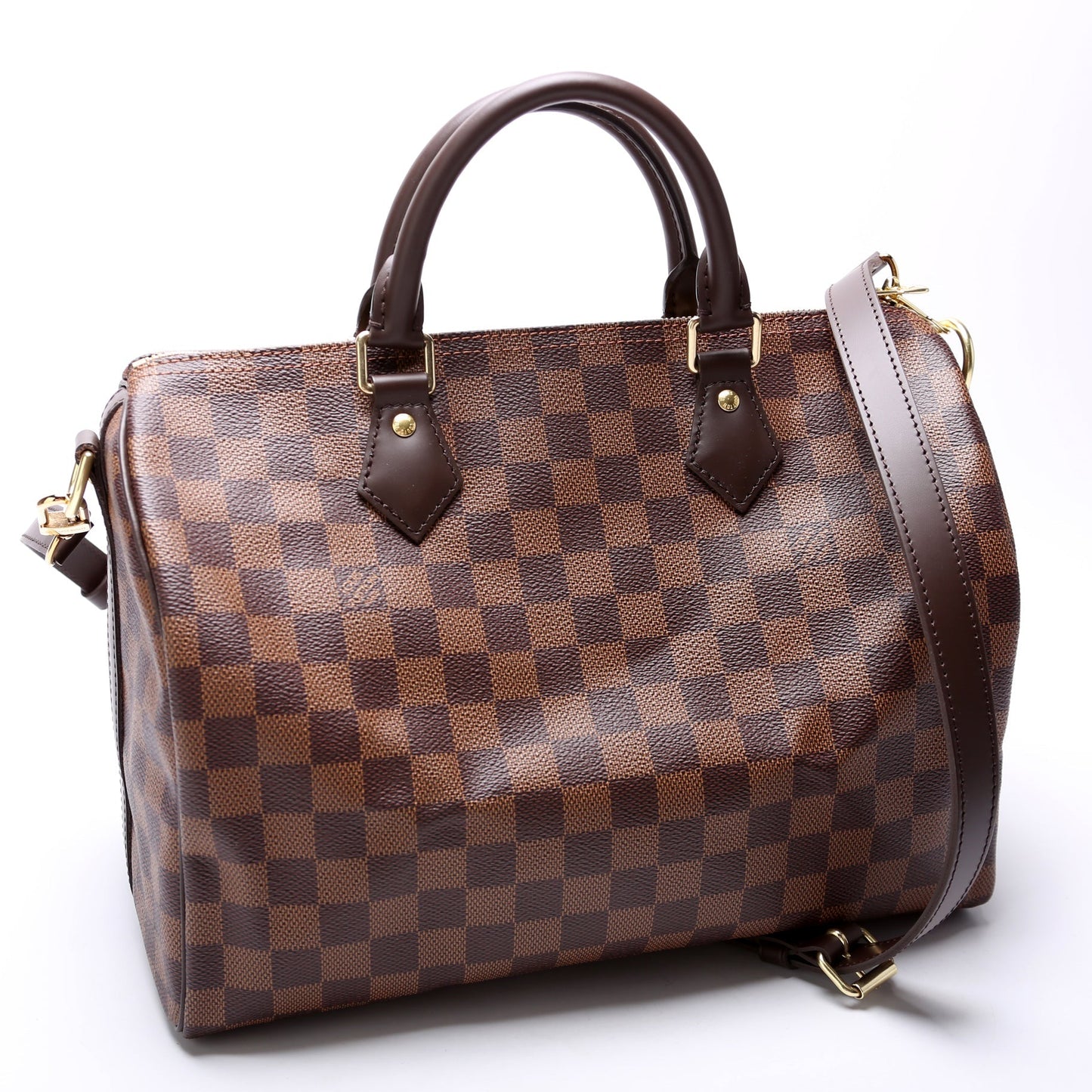 Louis Vuitton Speedy 30 Bandouliere Ebene Damier Handbag Ebene 24