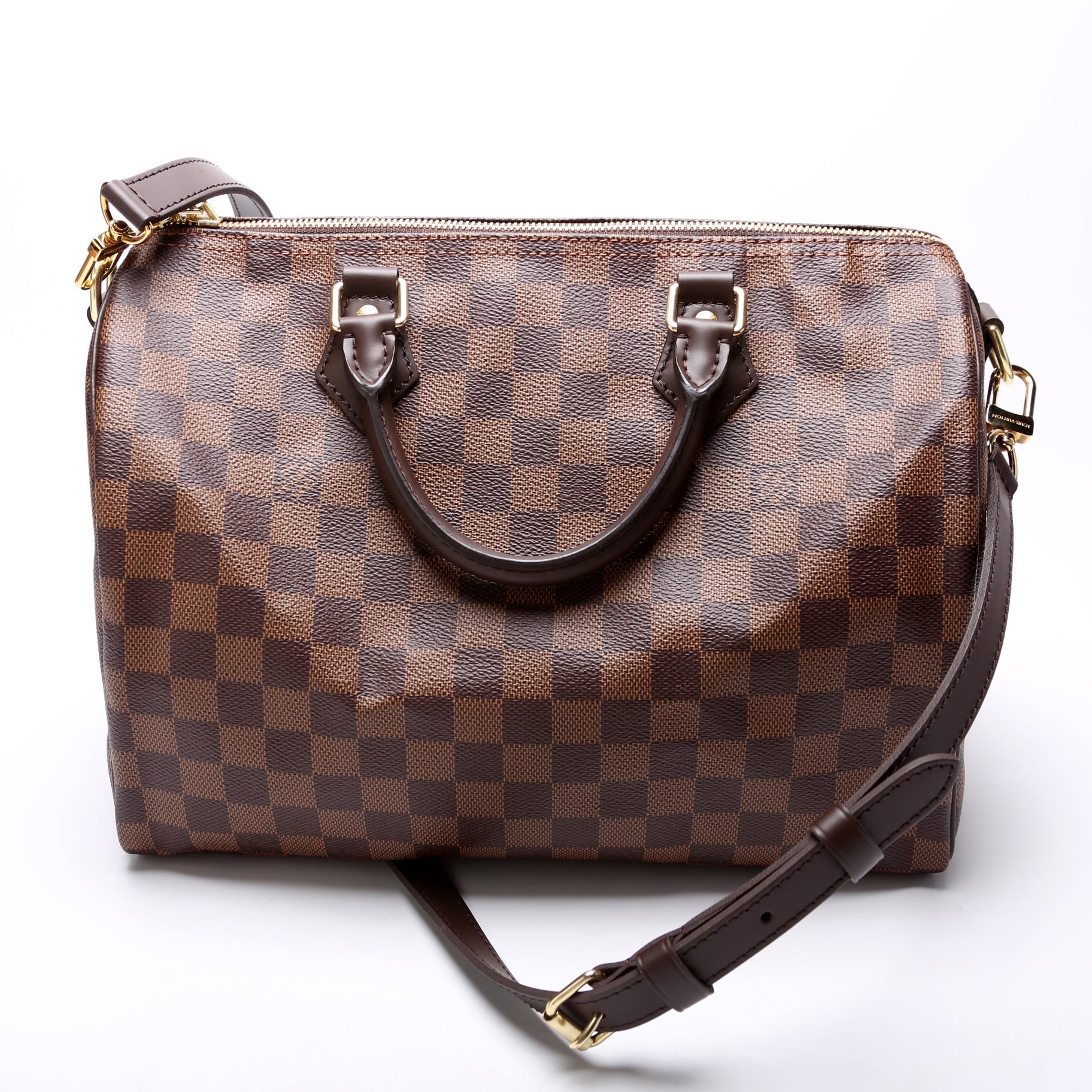 Louis Vuitton Speedy 30 Bandouliere Ebene Damier Handbag Ebene 24