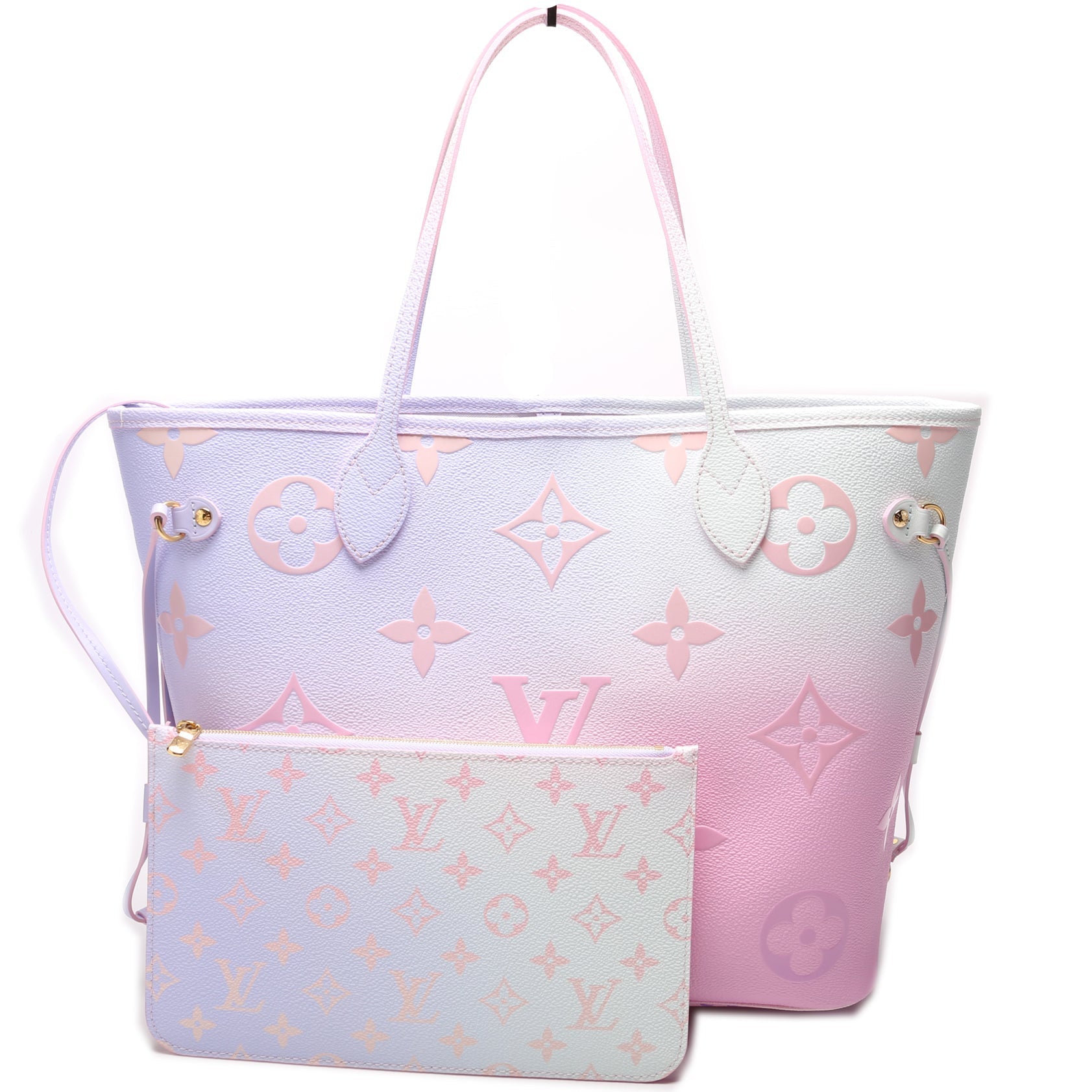 Louis Vuitton Neverfull MM W 'Spring City' Monogram Wallet Case
