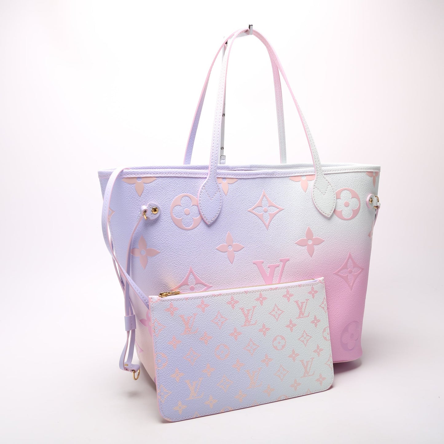 Louis Vuitton Neverfull MM W 'Spring City' Monogram Wallet Case