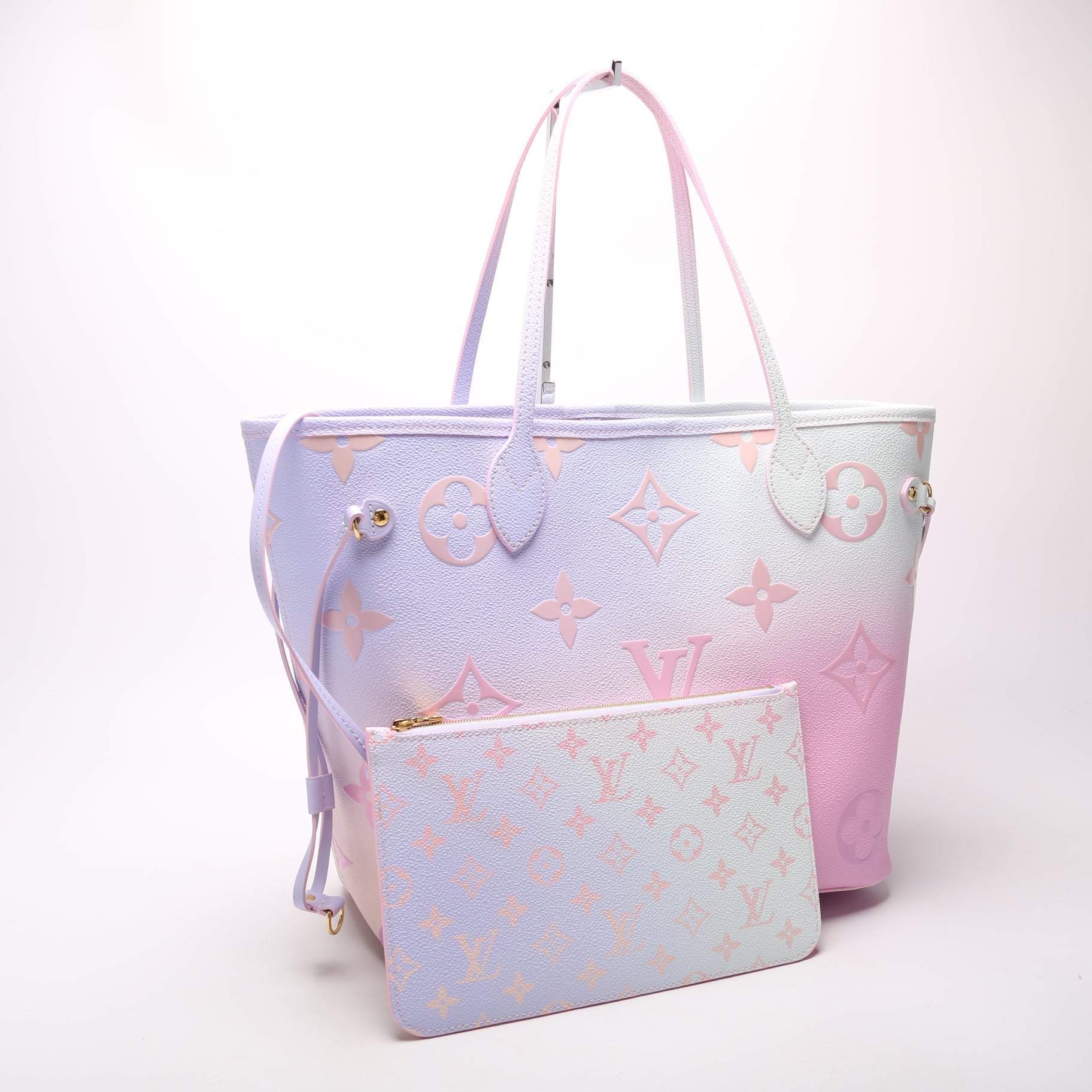 Louis Vuitton Neverfull MM W 'Spring City' Monogram Wallet Case