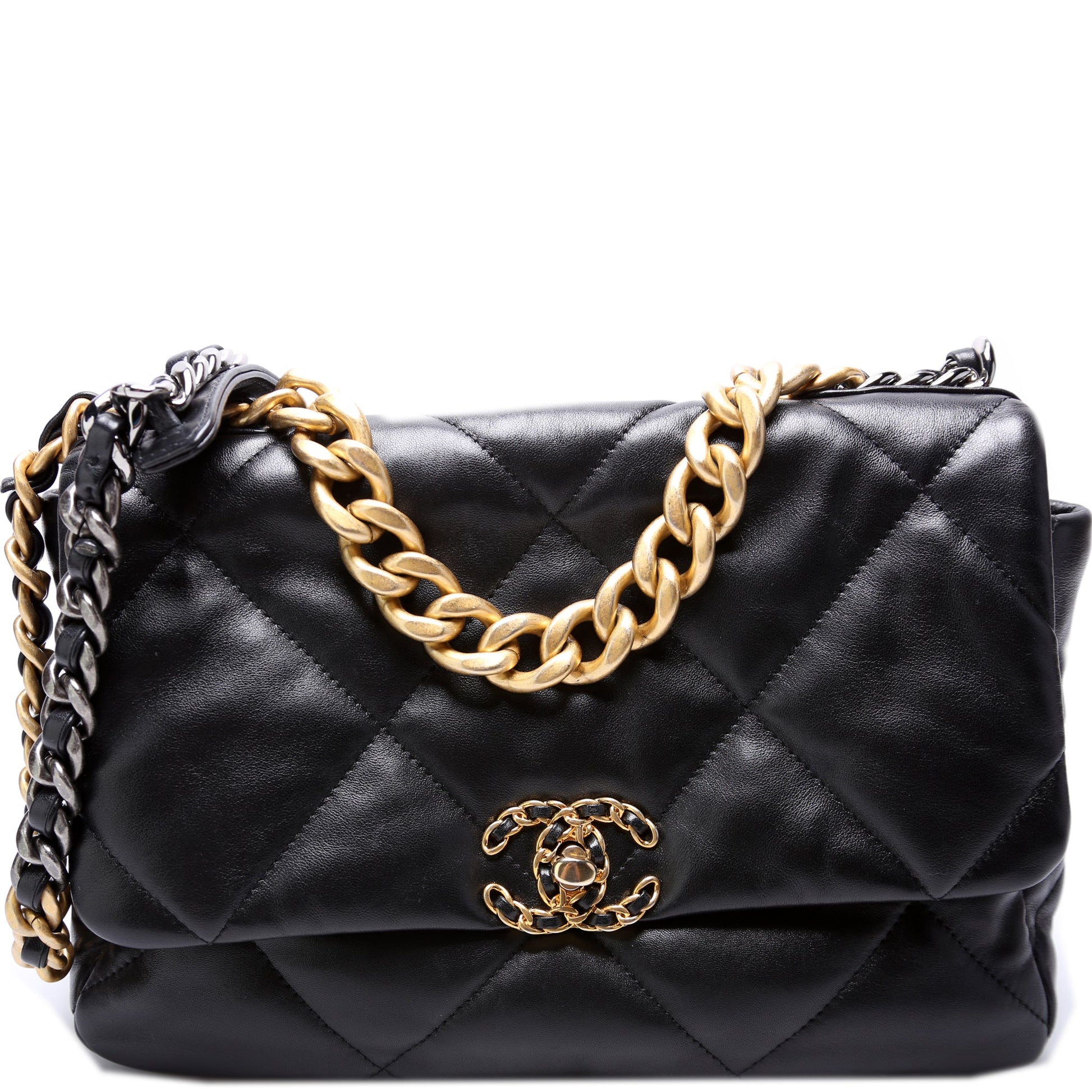 Chanel Quilted Goatskin 19 Flap 30+M Handbag M 1