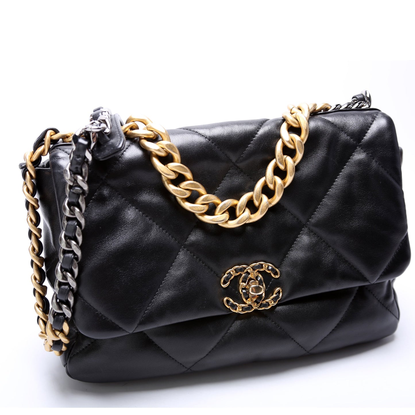 Chanel Quilted Goatskin 19 Flap 30+M Handbag M 1