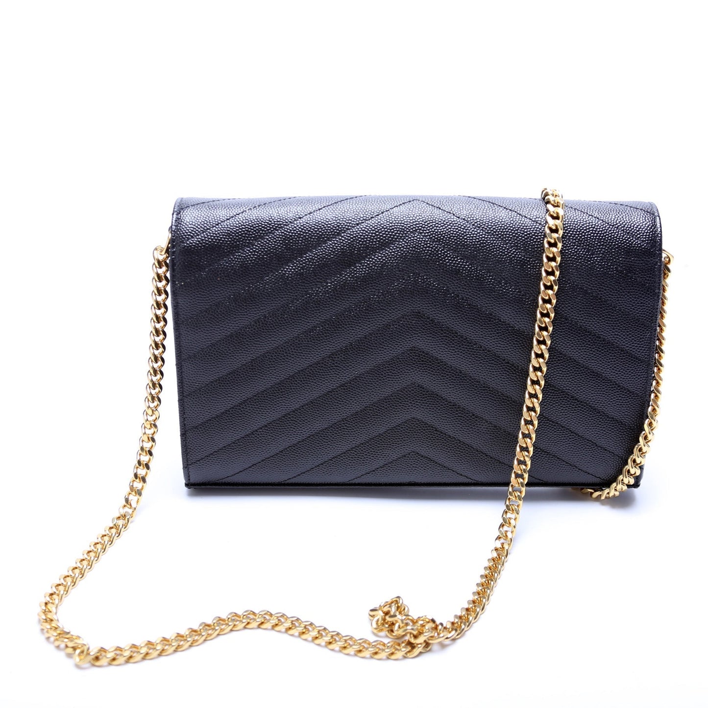 YSL Saint Laurent Grain De Wallet Bag Chain Travel Bag Chain Wallet 14