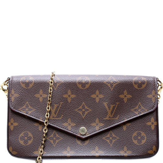 Louis Vuitton Pochette Felicie Monogram Clutch Bag Monogram 34