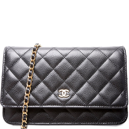 Chanel WOC Classic Quilted Caviar Clutch Bag Caviar 6
