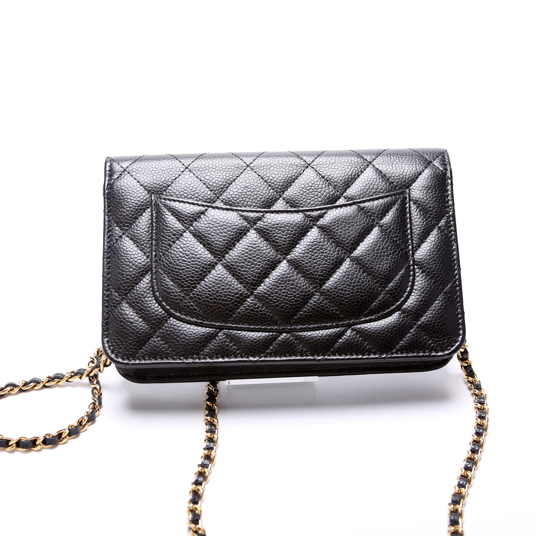 Chanel WOC Classic Quilted Caviar Clutch Bag Caviar 6