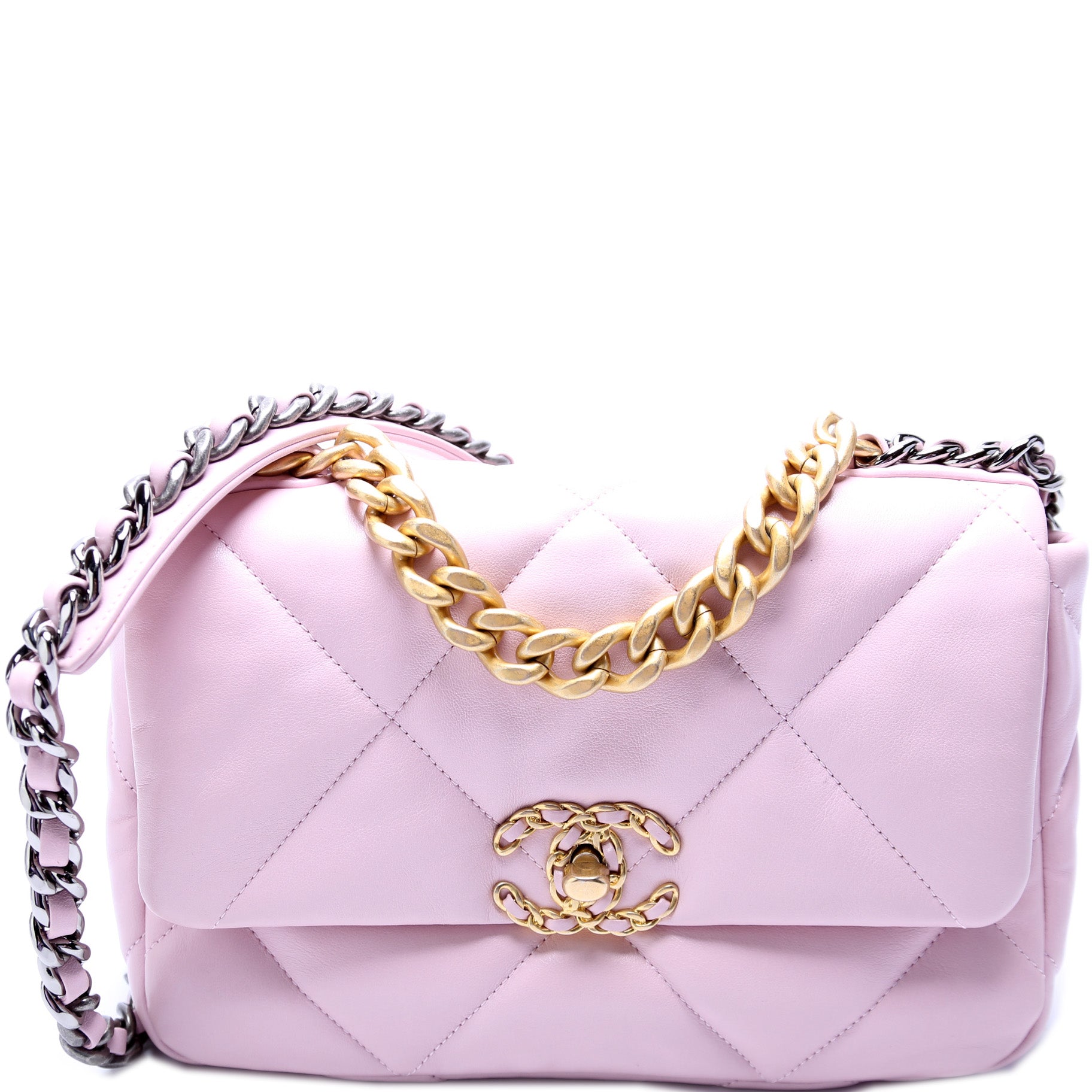 Chanel 19 Flap Quilted Goatskin 31M Handbag