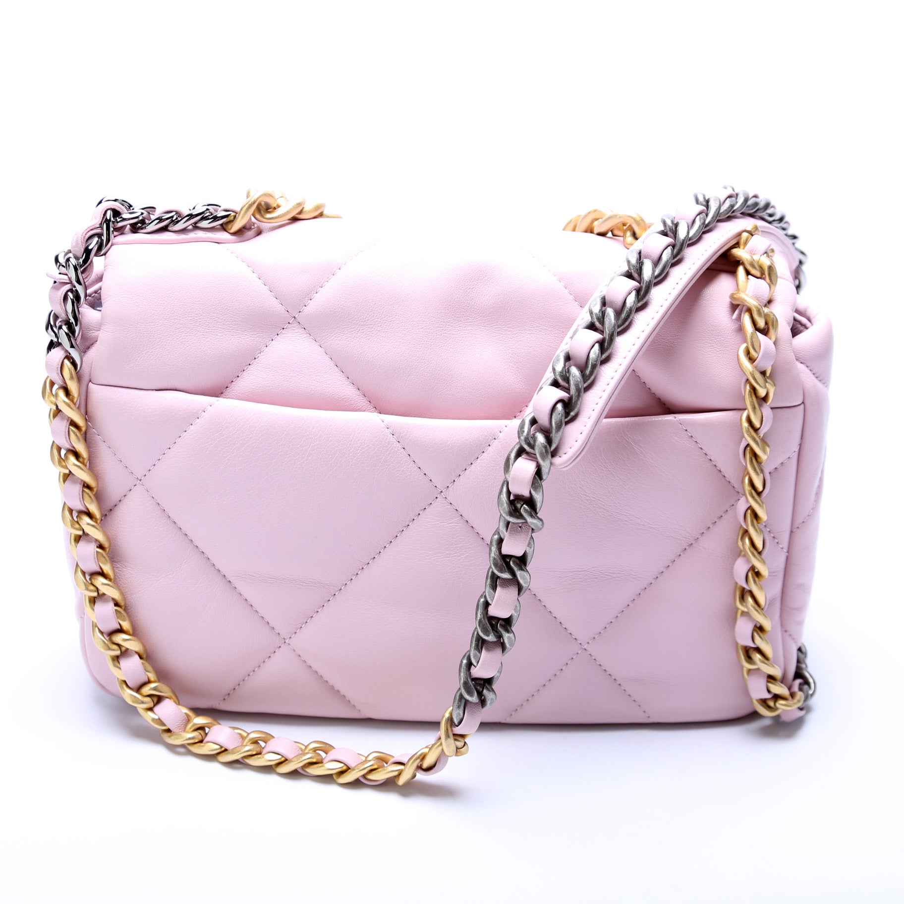 Chanel 19 Flap Quilted Goatskin 31M Handbag