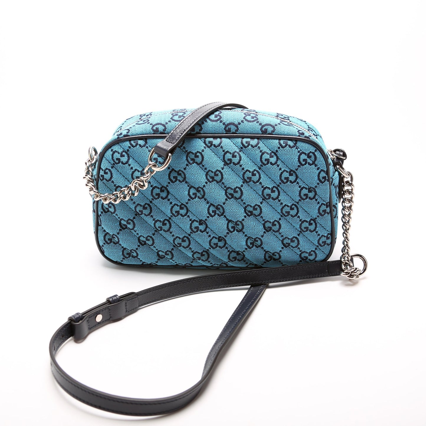 Gucci Marmont Camera Canvas Multicolor Small Crossbody Bag