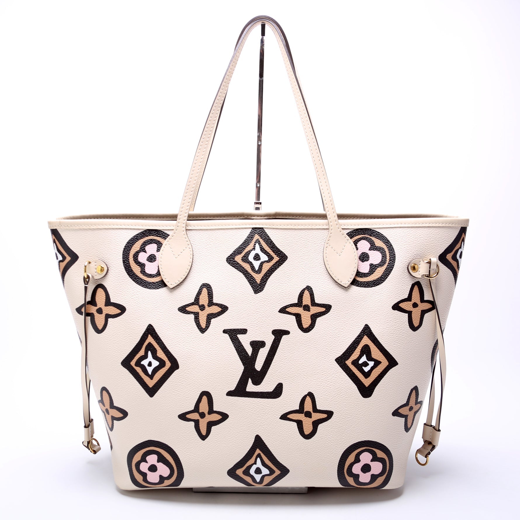 Louis Vuitton Neverfull w MM Wild at Wallet Case