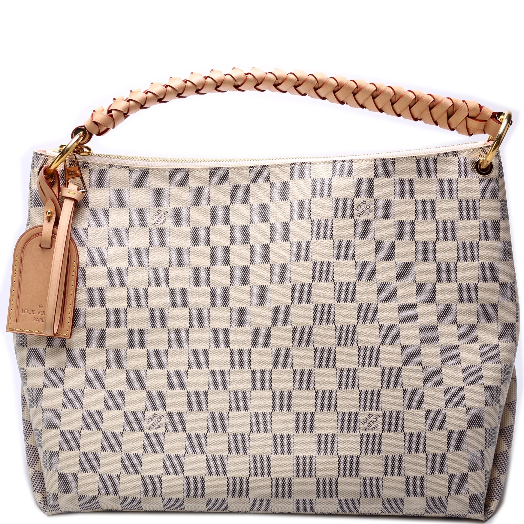 Louis Vuitton Beaubourg Hobo MM Azur Damier Shoulder Bag Damier Azur
