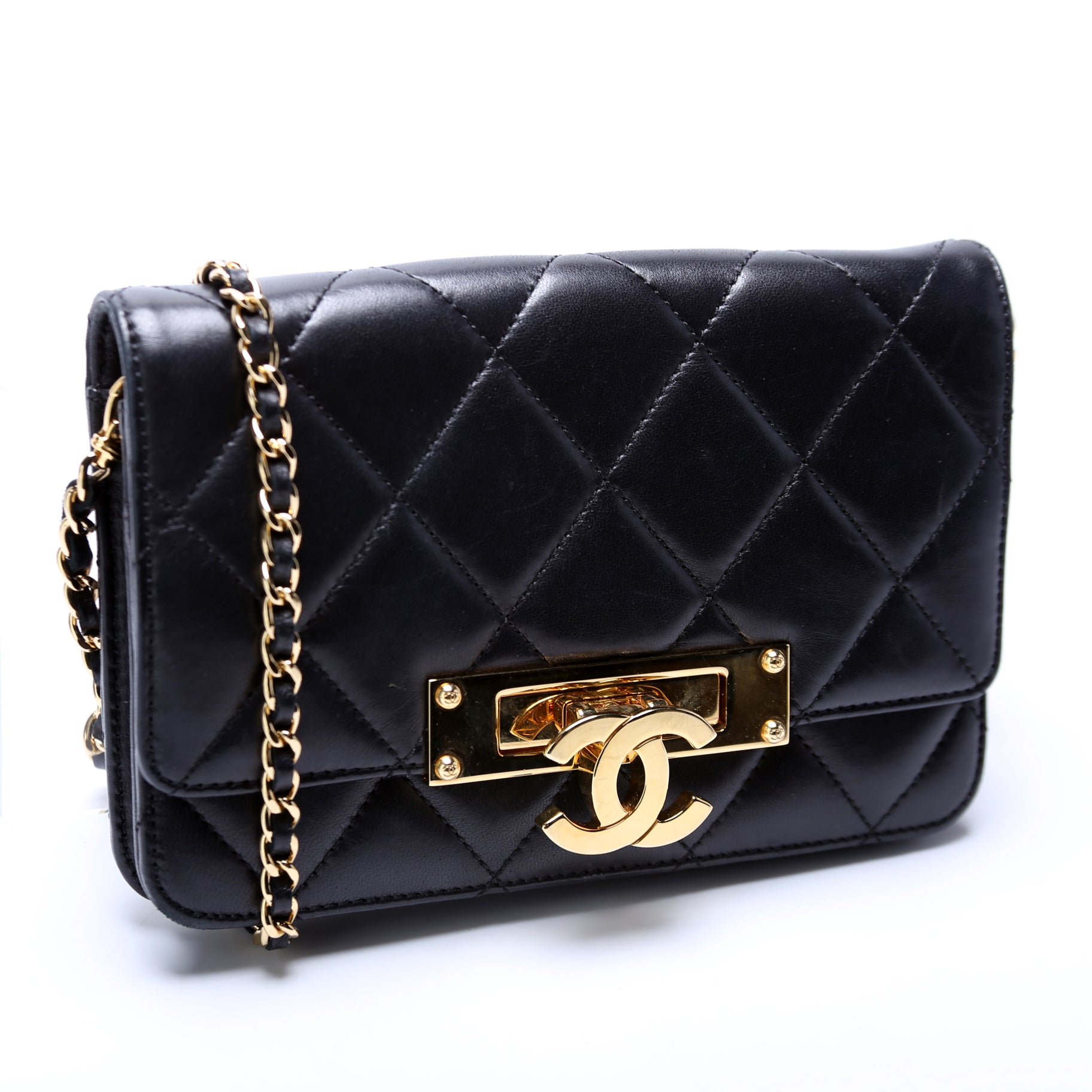 Chanel Golden Class WOC Lambskin 20M Clutch Bag