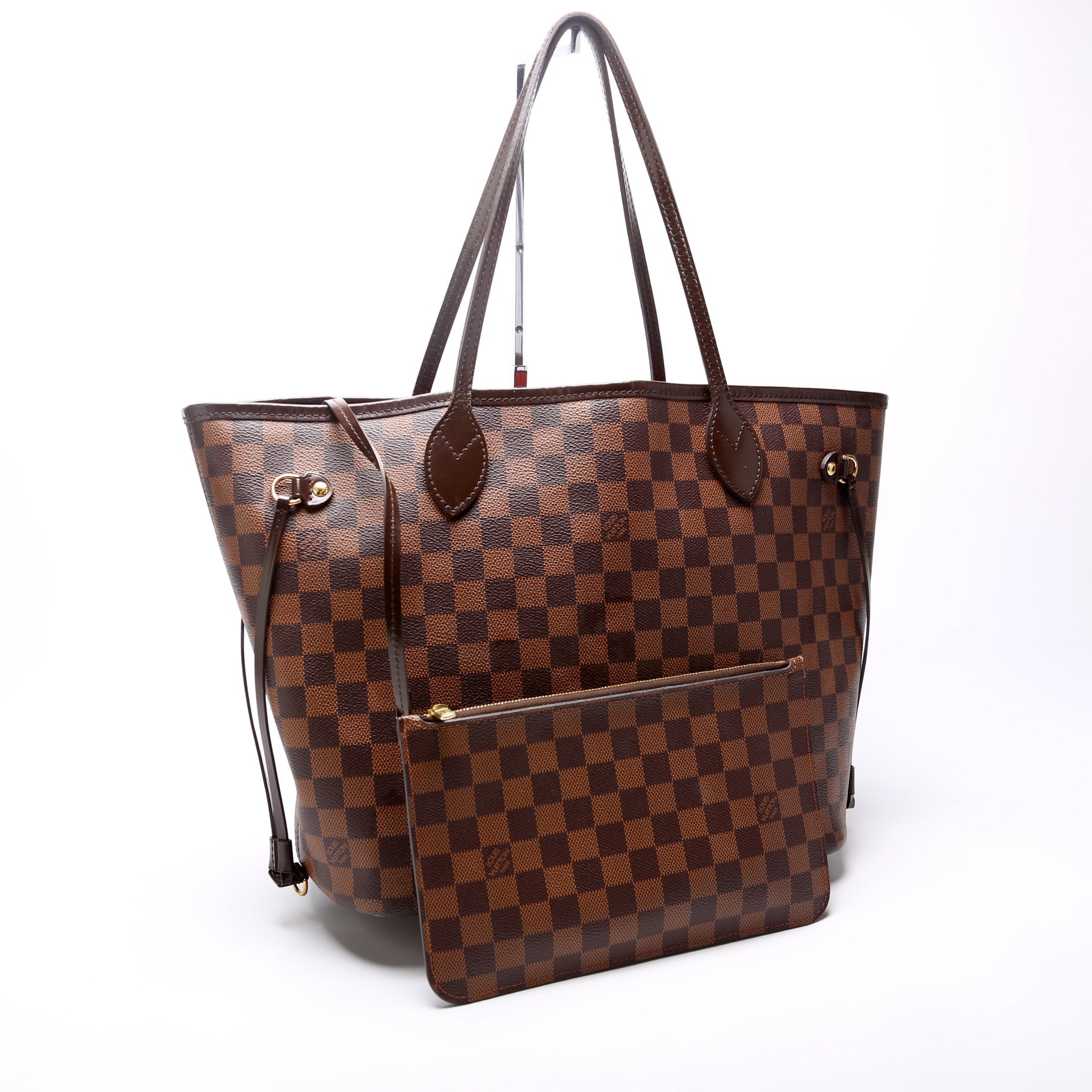 Louis Vuitton Neverfull MM w Ebene Damier Wallet Case Ebene 12