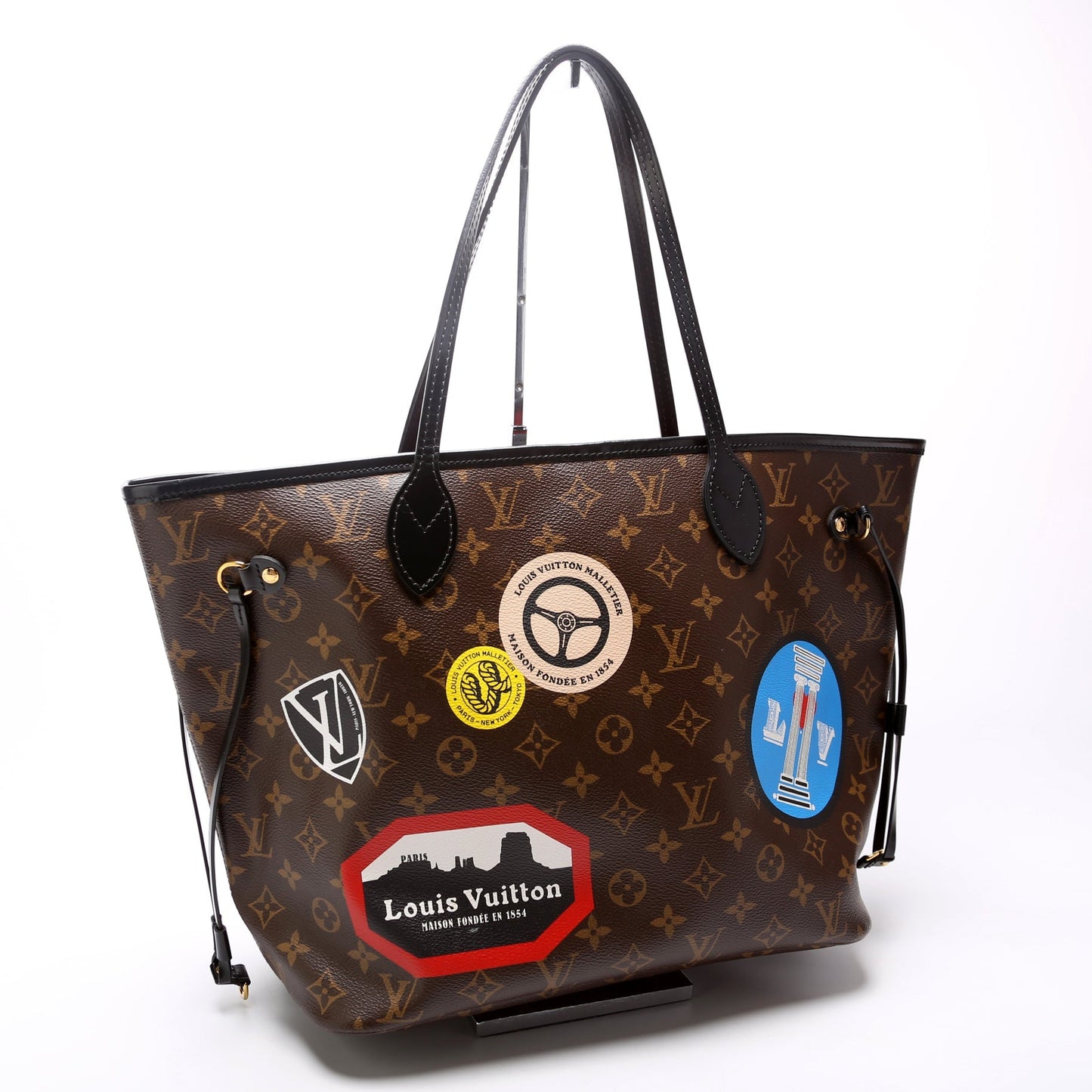 Louis Vuitton Neverfull MM World Tour Monogram Tote Bag Tour 2