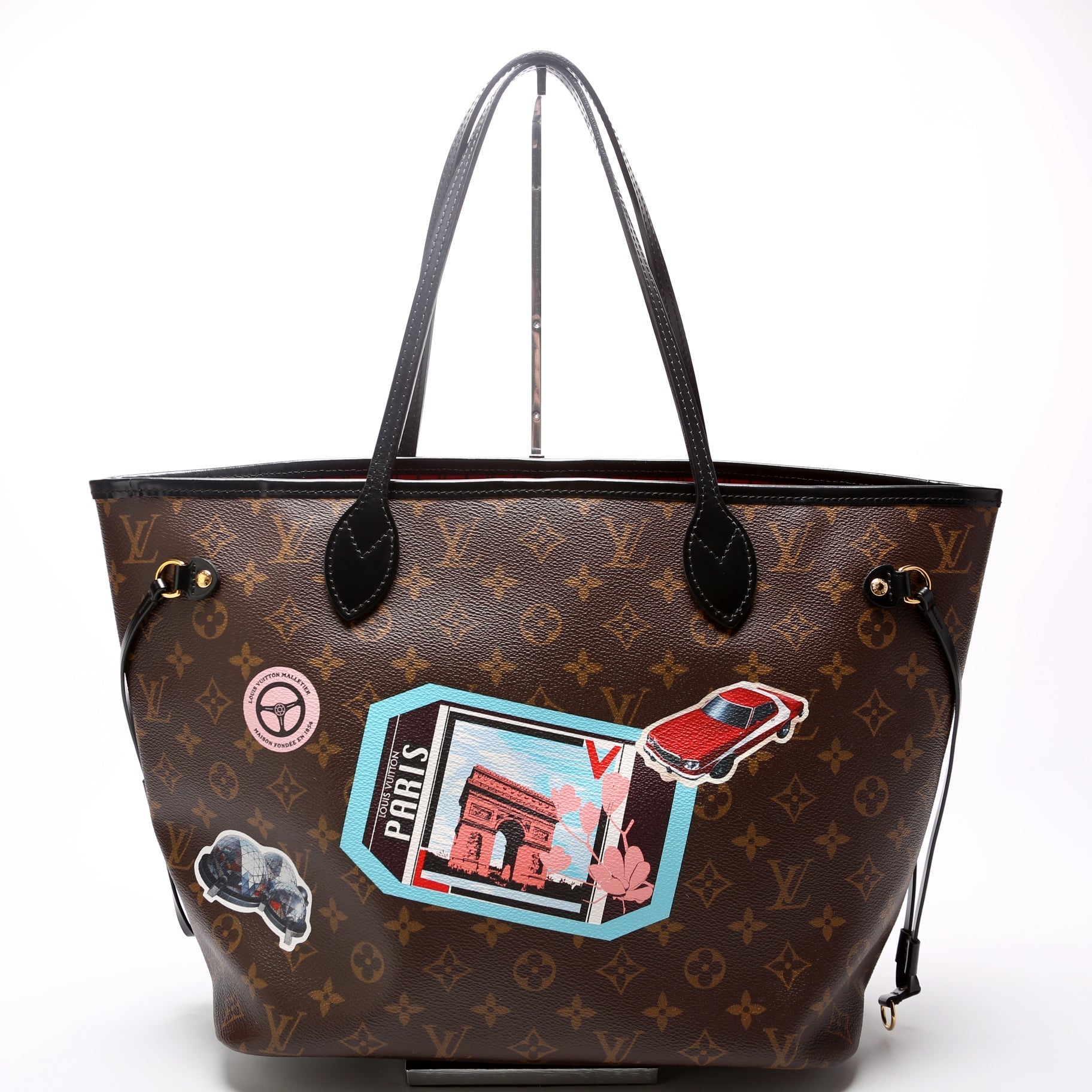 Louis Vuitton Neverfull MM World Tour Monogram Tote Bag Tour 2