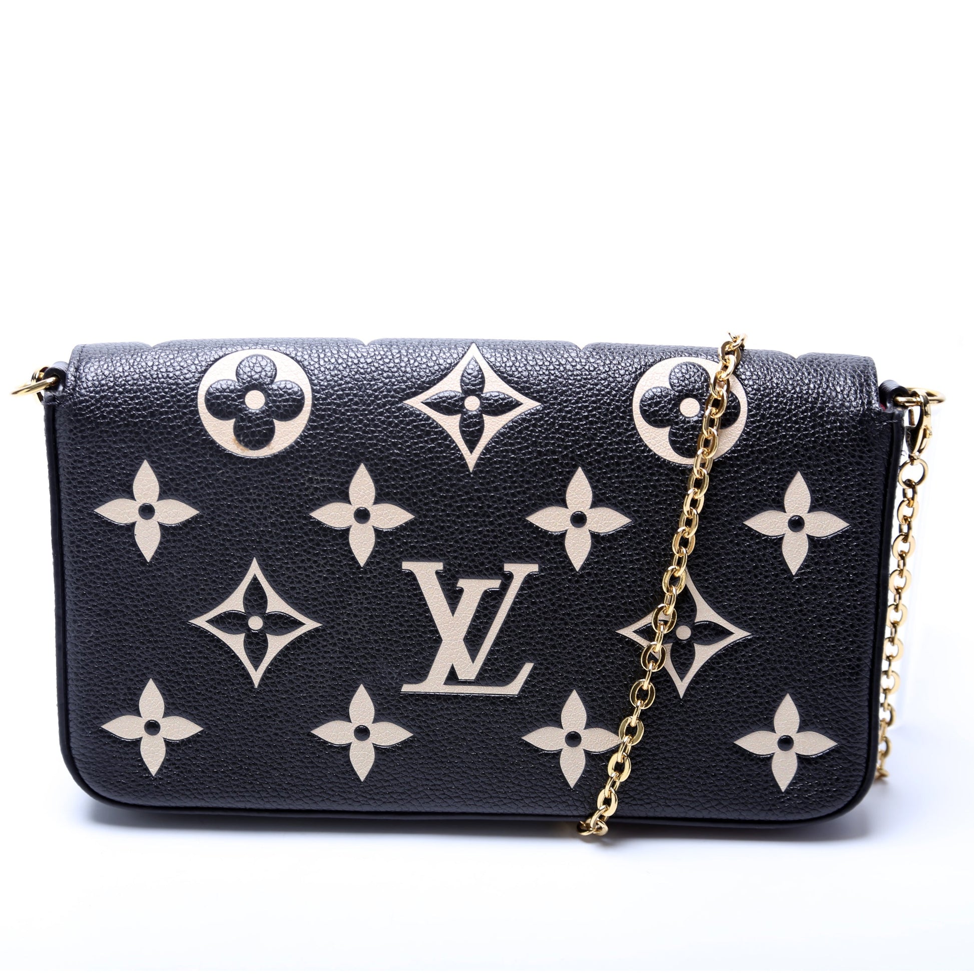 Louis Vuitton Pochette Felicie Bicolor Empreinte Clutch Bag Empreinte 3