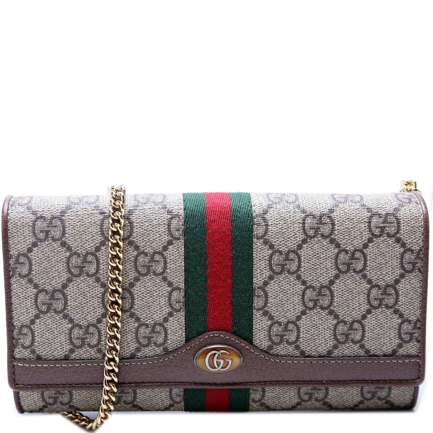 Gucci Ophidia GG Supreme Chain Wallet Case