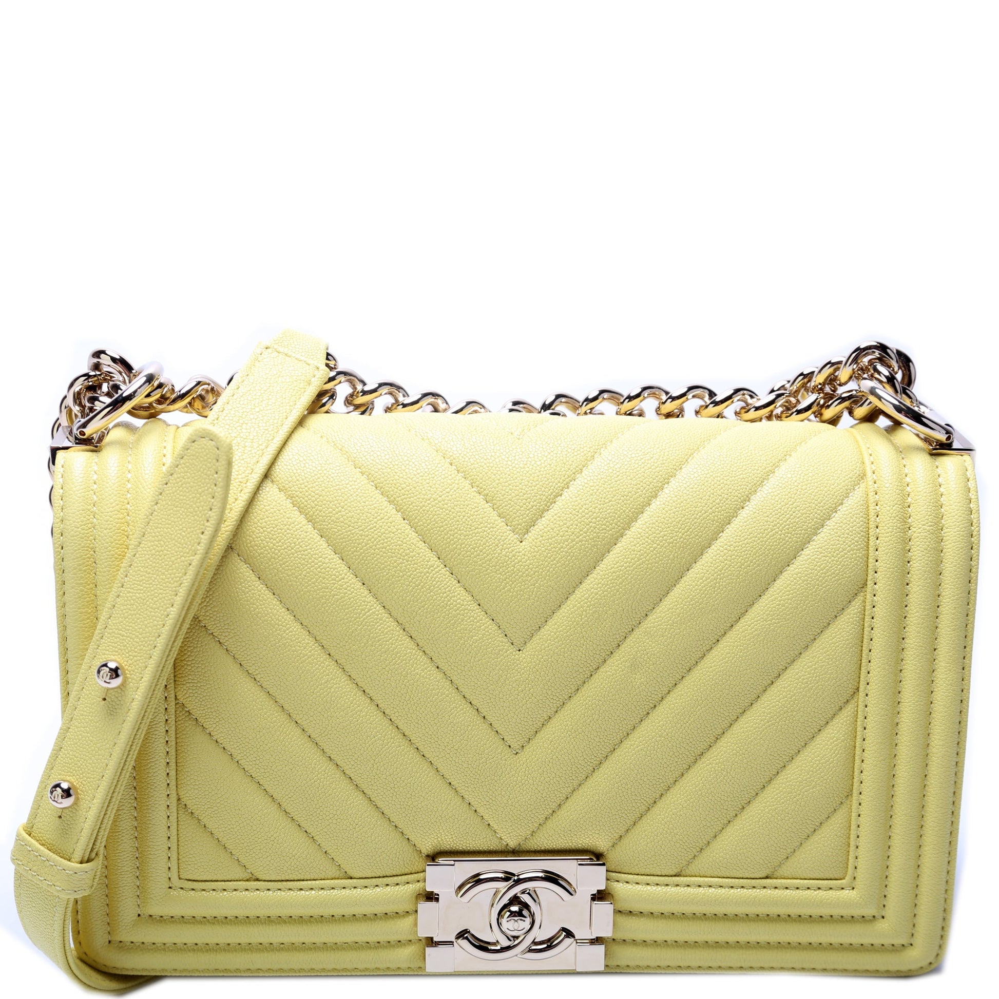 Chanel Boy Flap Chevron Caviar 29M Handbag
