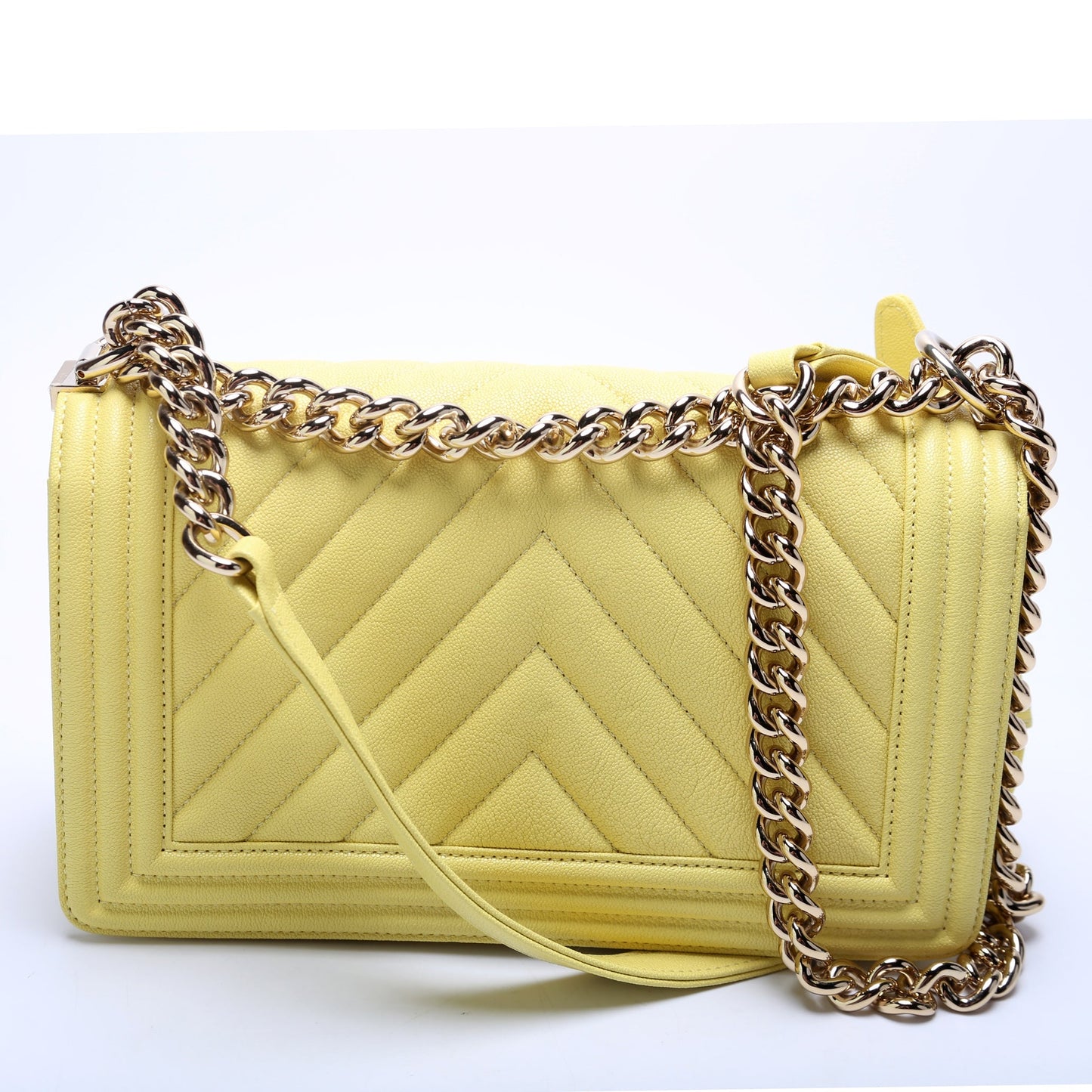 Chanel Boy Flap Chevron Caviar 29M Handbag
