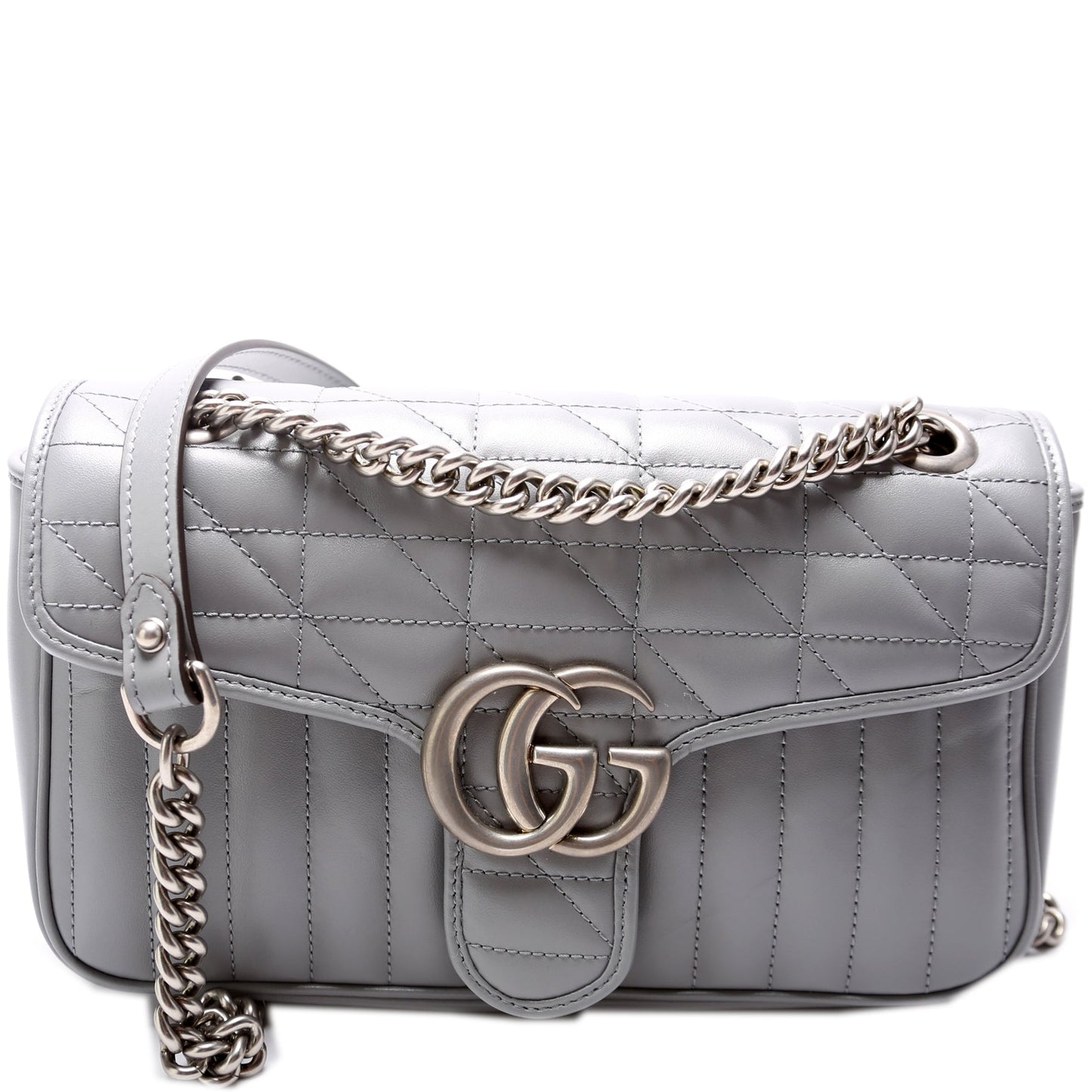 Gucci Marmont Aria Leather Small Flap Shoulder Bag