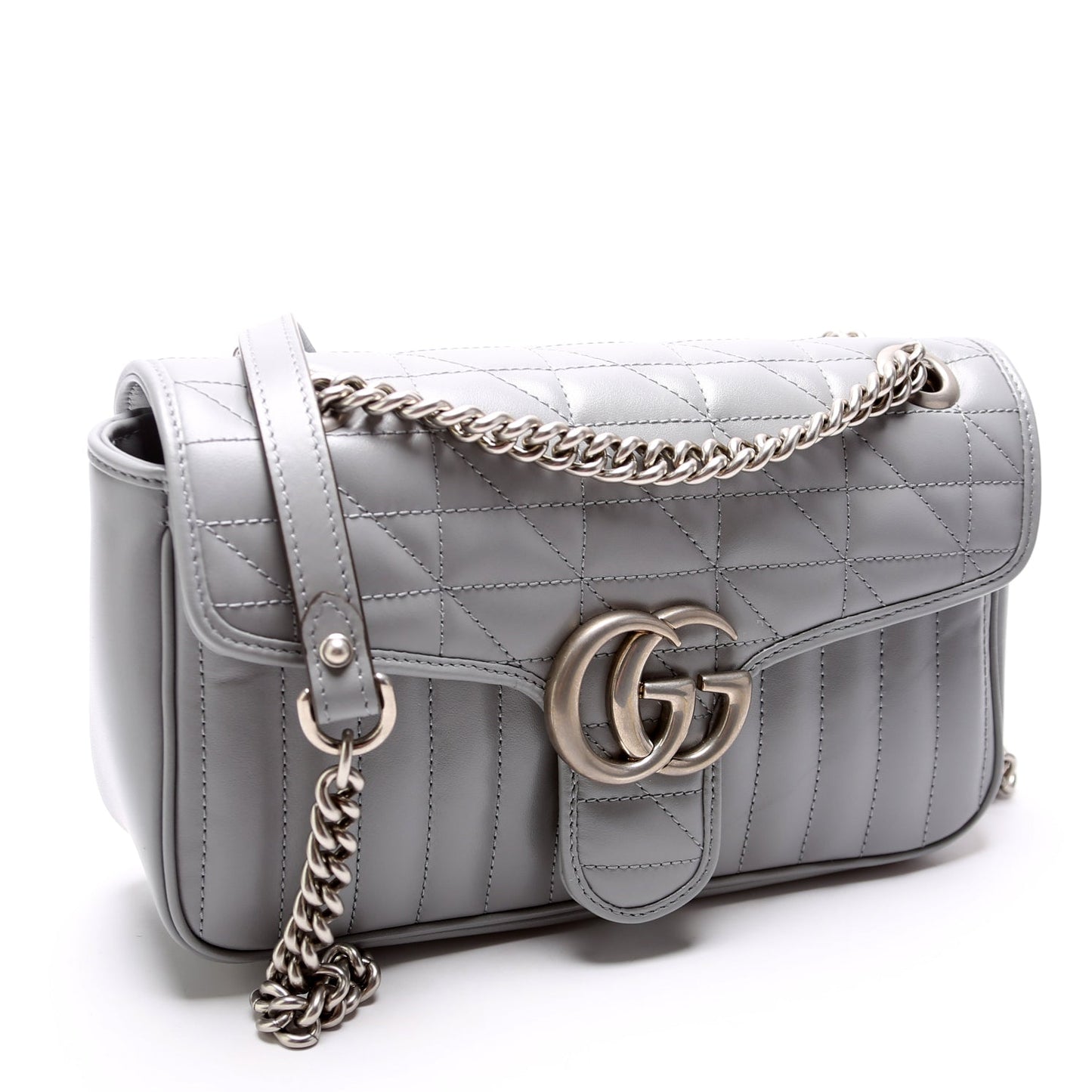 Gucci Marmont Aria Leather Small Flap Shoulder Bag