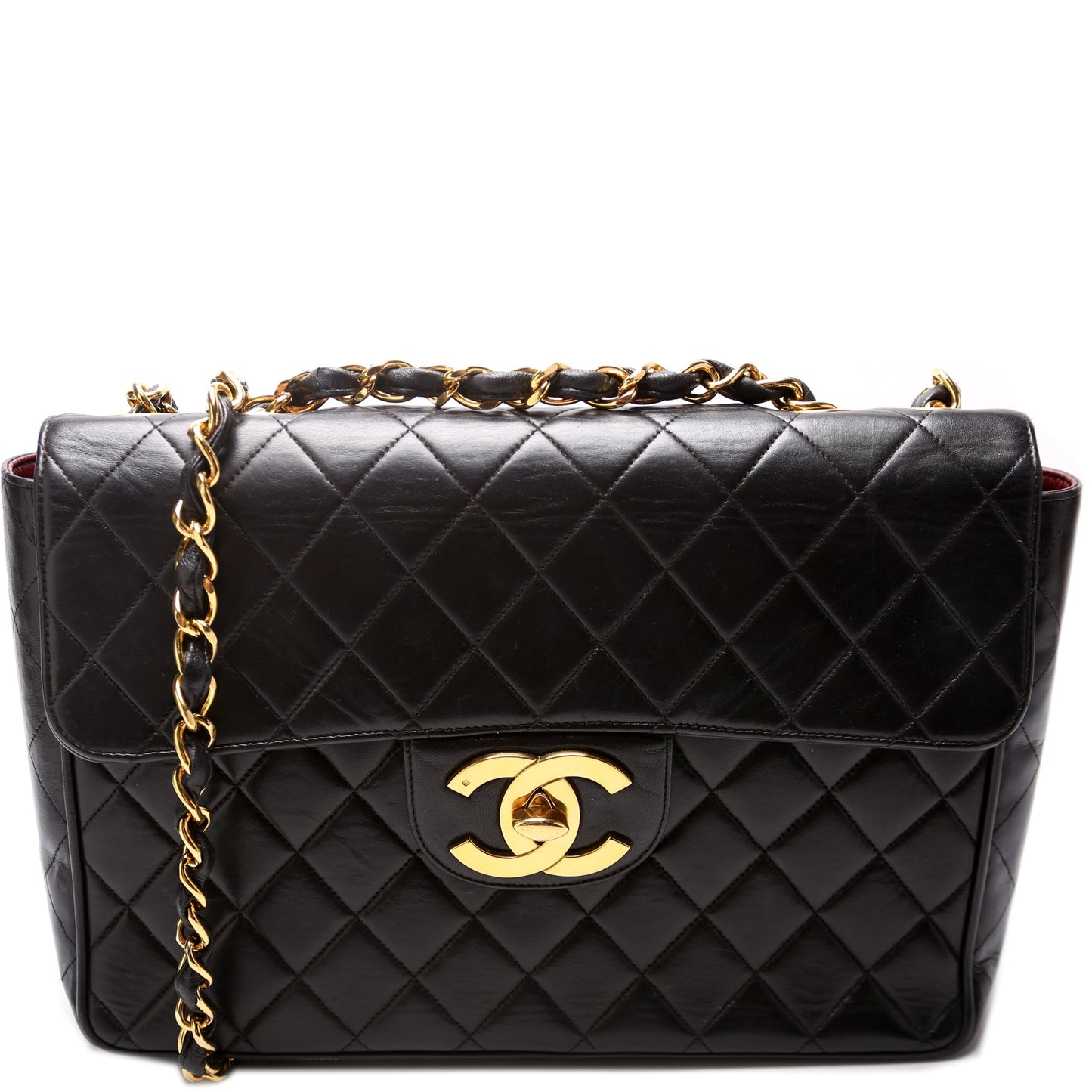 Chanel Classic Flap XL Jumbo Lambskin Handbag Lambskin 1