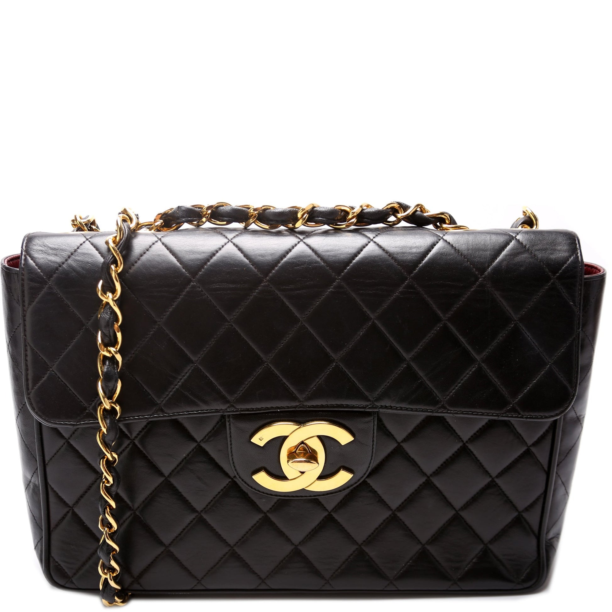 Chanel Classic Flap XL Jumbo Lambskin Handbag Lambskin 1