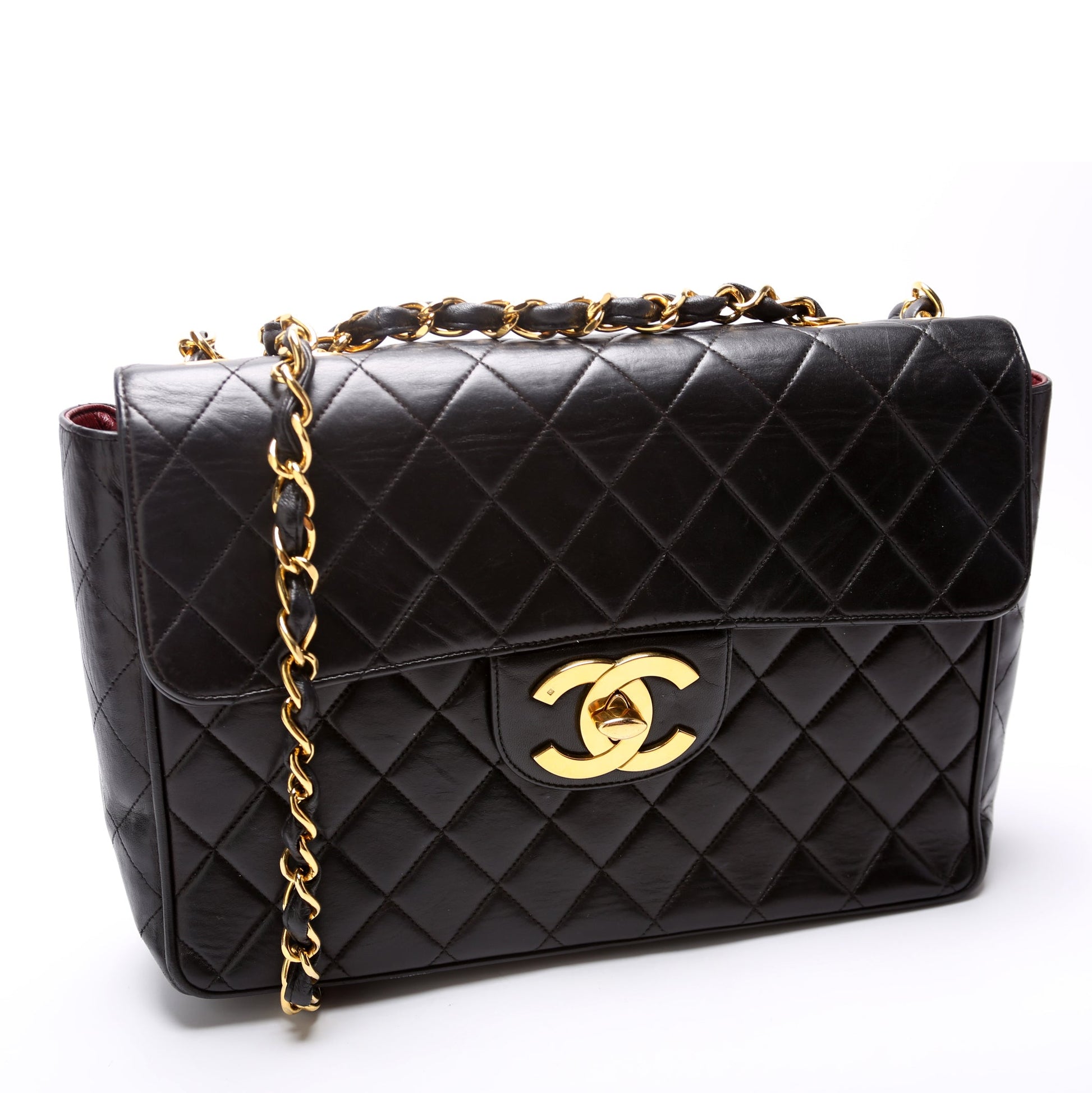 Chanel Classic Flap XL Jumbo Lambskin Handbag Lambskin 1