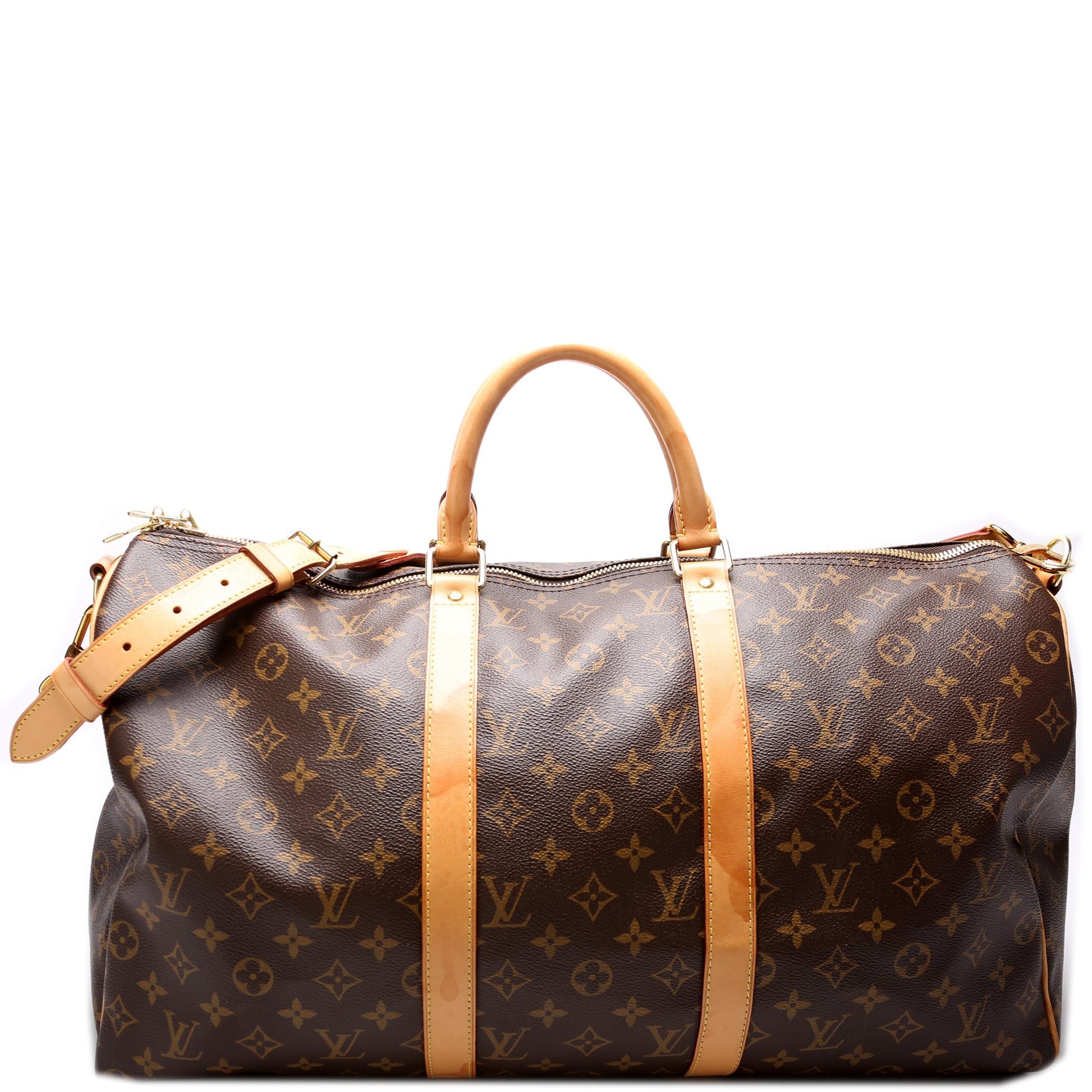 Louis Vuitton Keepall 50 Bandouliere Monogram Travel Bag Monogram 8