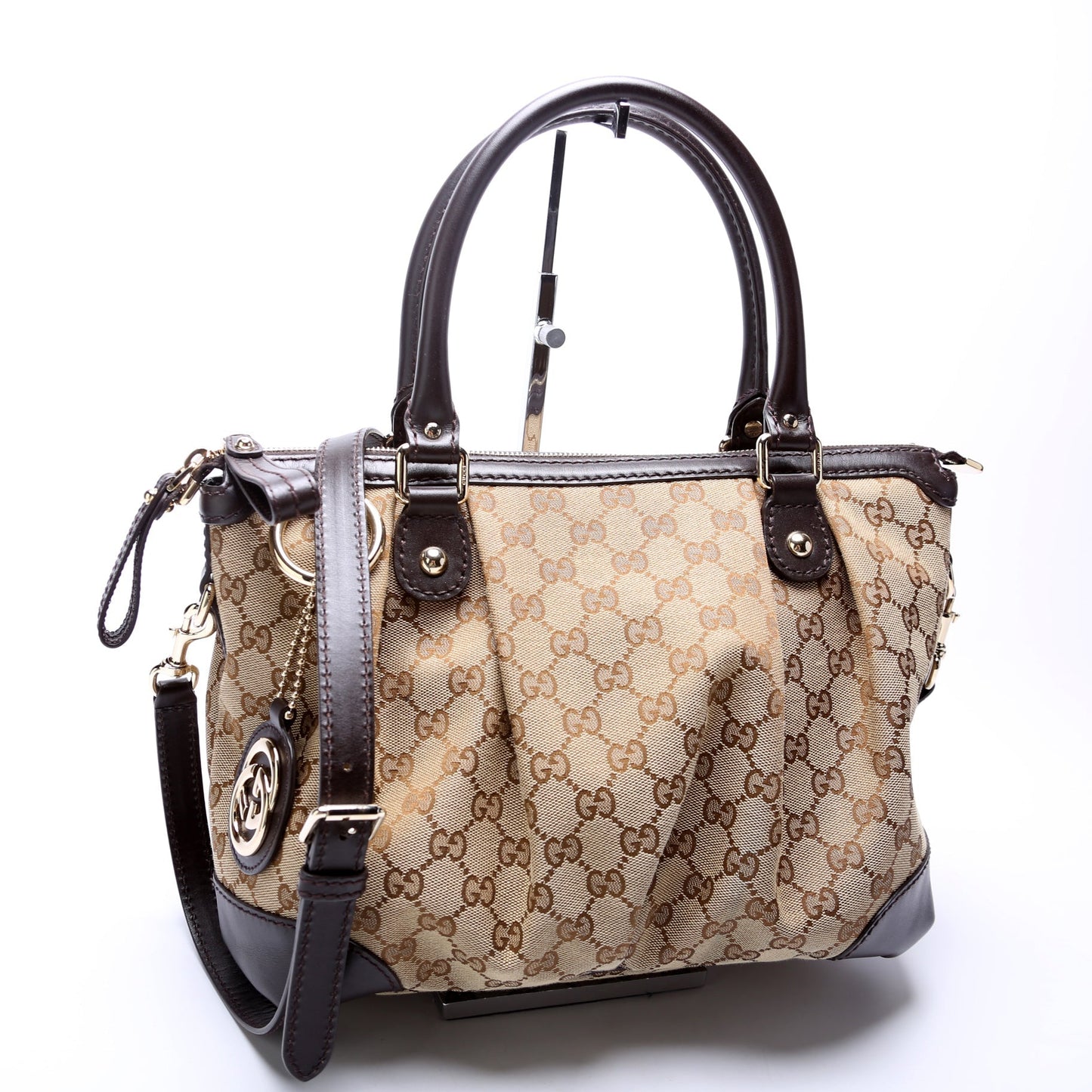 Gucci GG Sukey Canvas Travel Bag Satchel 1