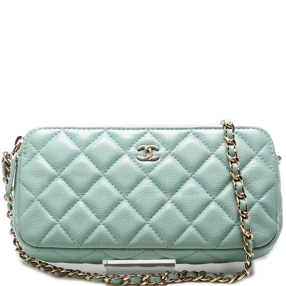 Chanel Double Zip WOC Clutch Bag