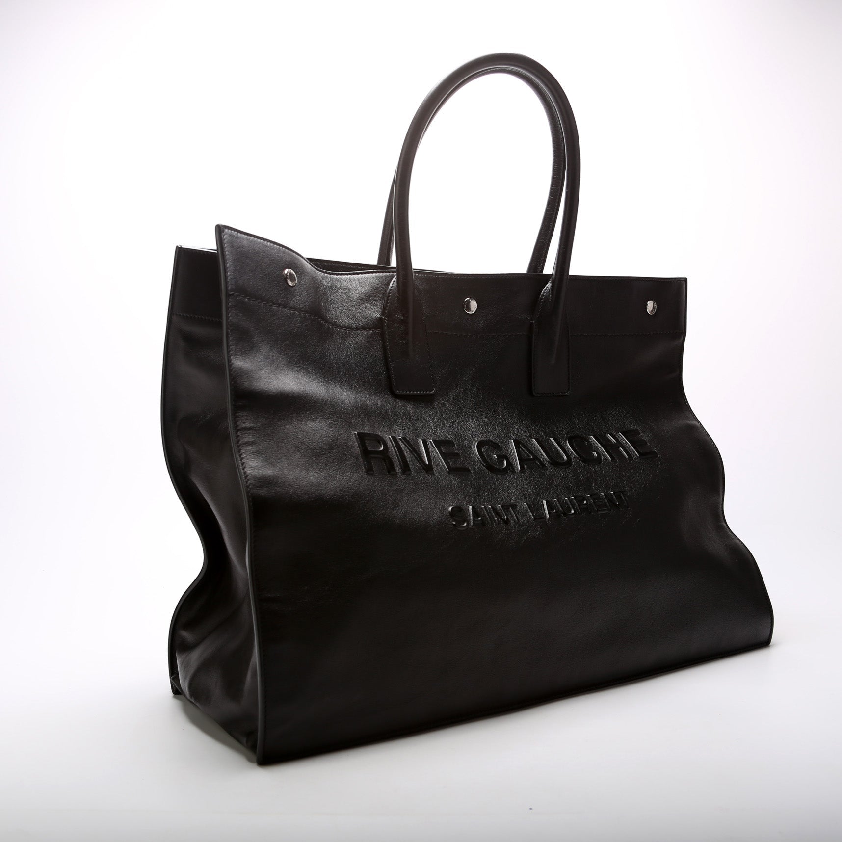 YSL Saint Laurent Saint Laurent Rive Gauche Tote Bag Leather